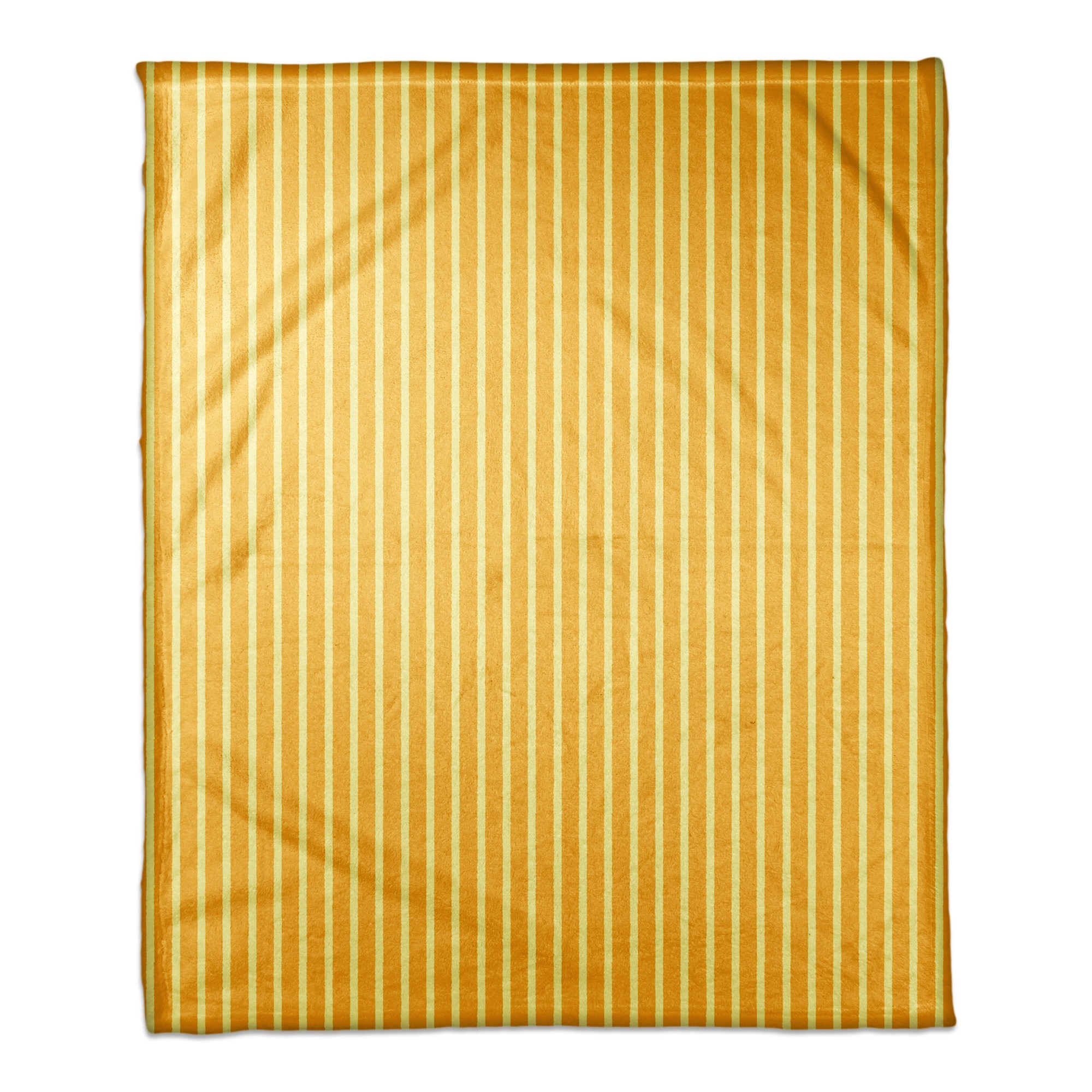 Yellow Stripes 50x60 Coral Fleece Blanket
