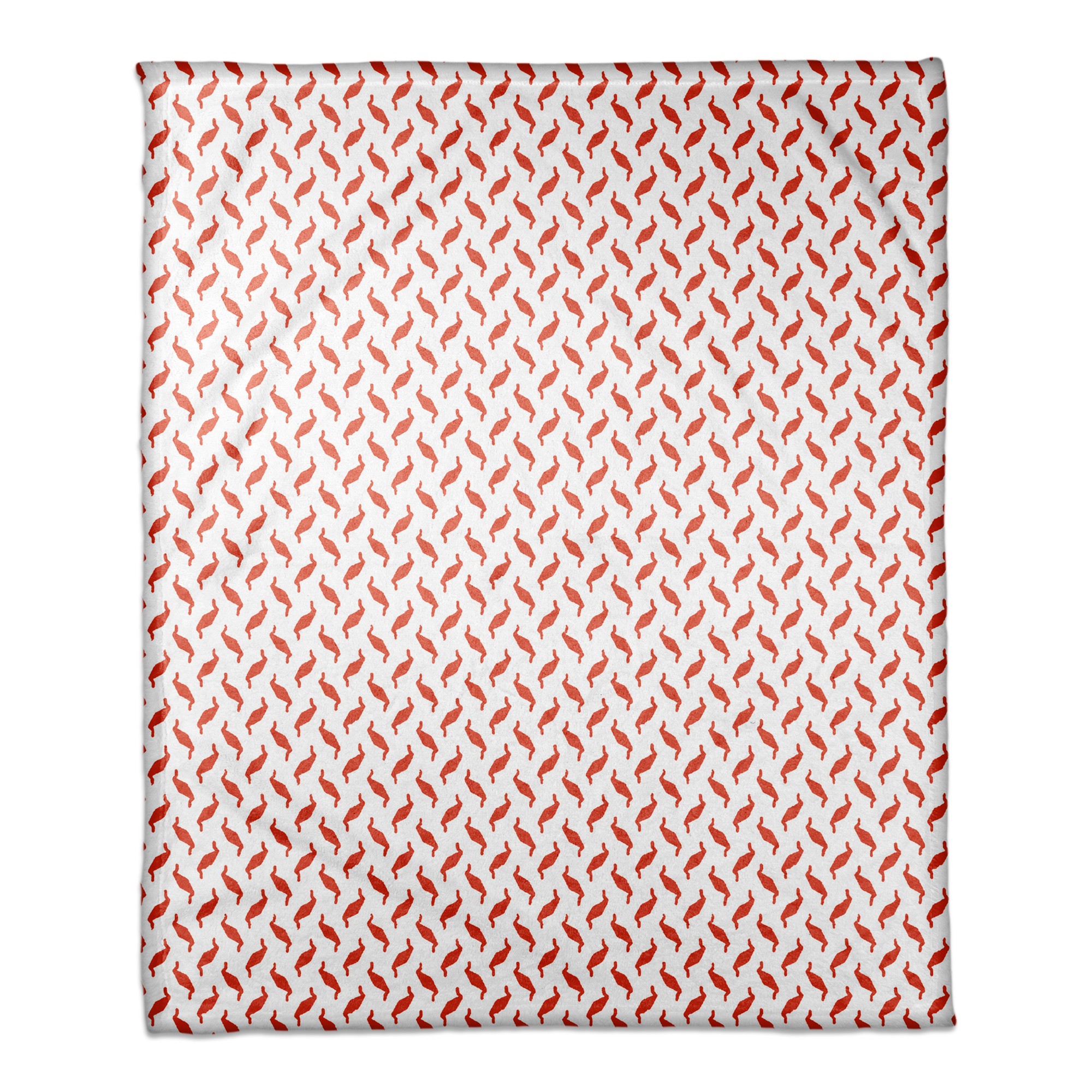 Red Zig Zag Pattern 50x60 Coral Fleece Blanket