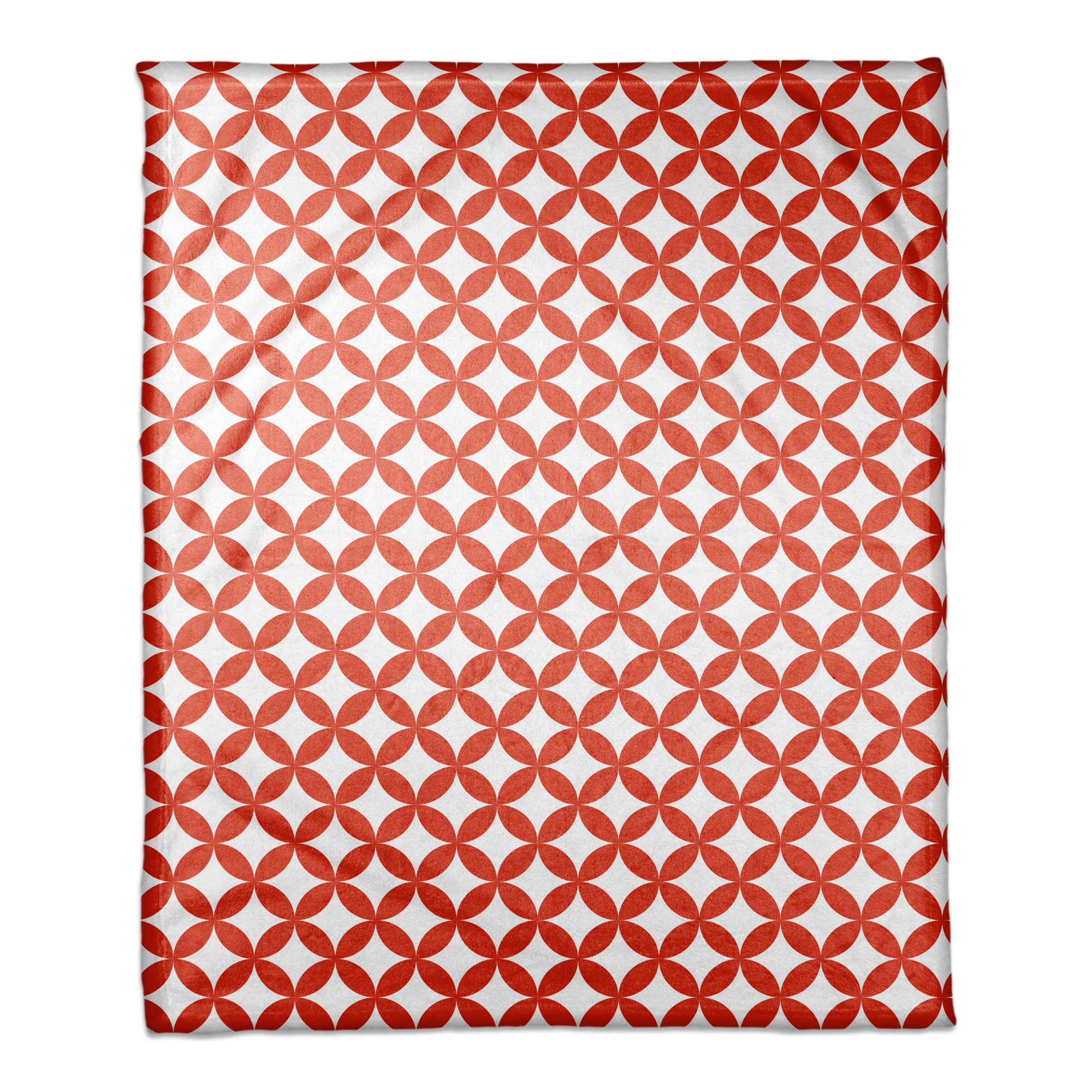 Red Diamond Pattern 50x60 Coral Fleece Blanket