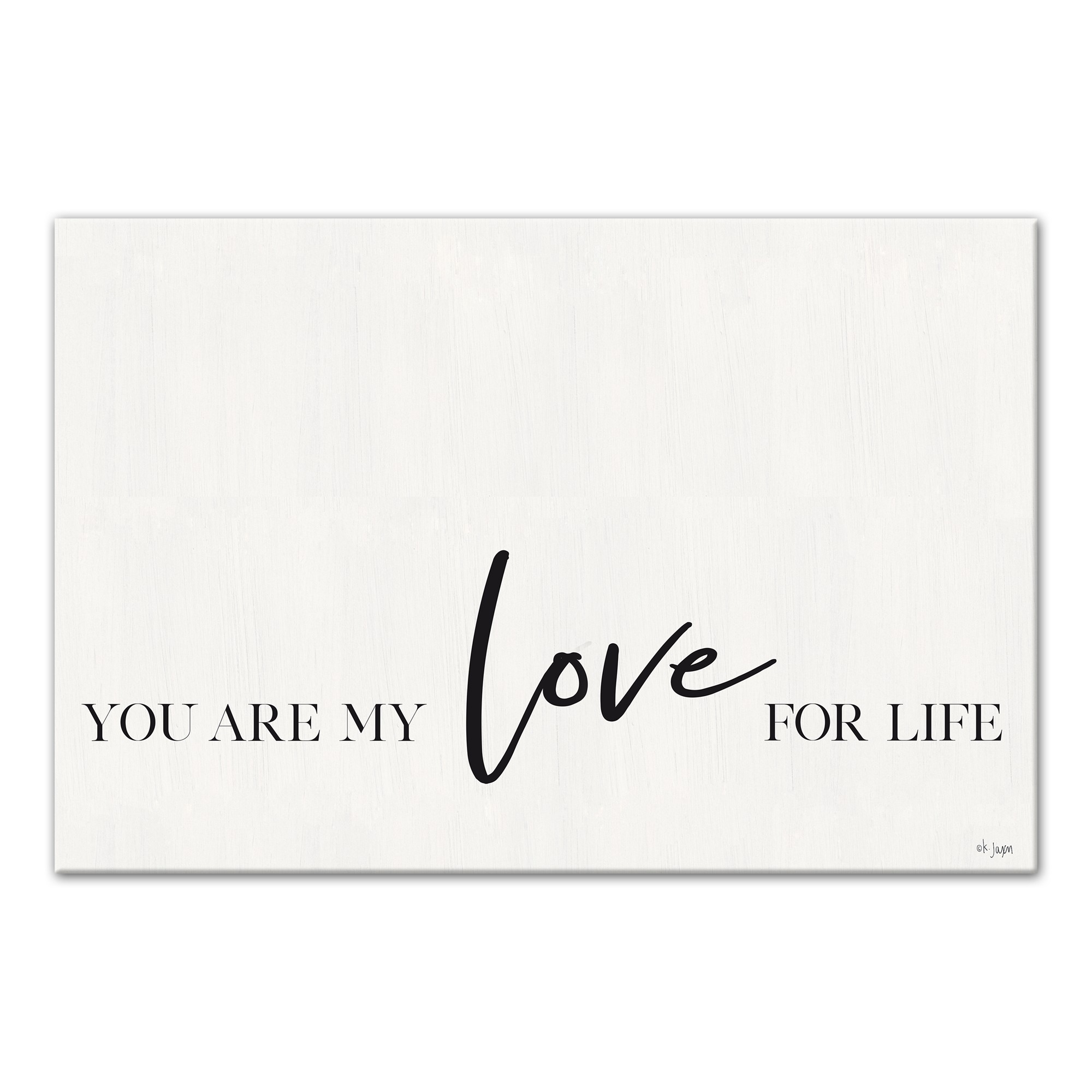 You Are My Love For Life 12x18 Canvas Wall Art
