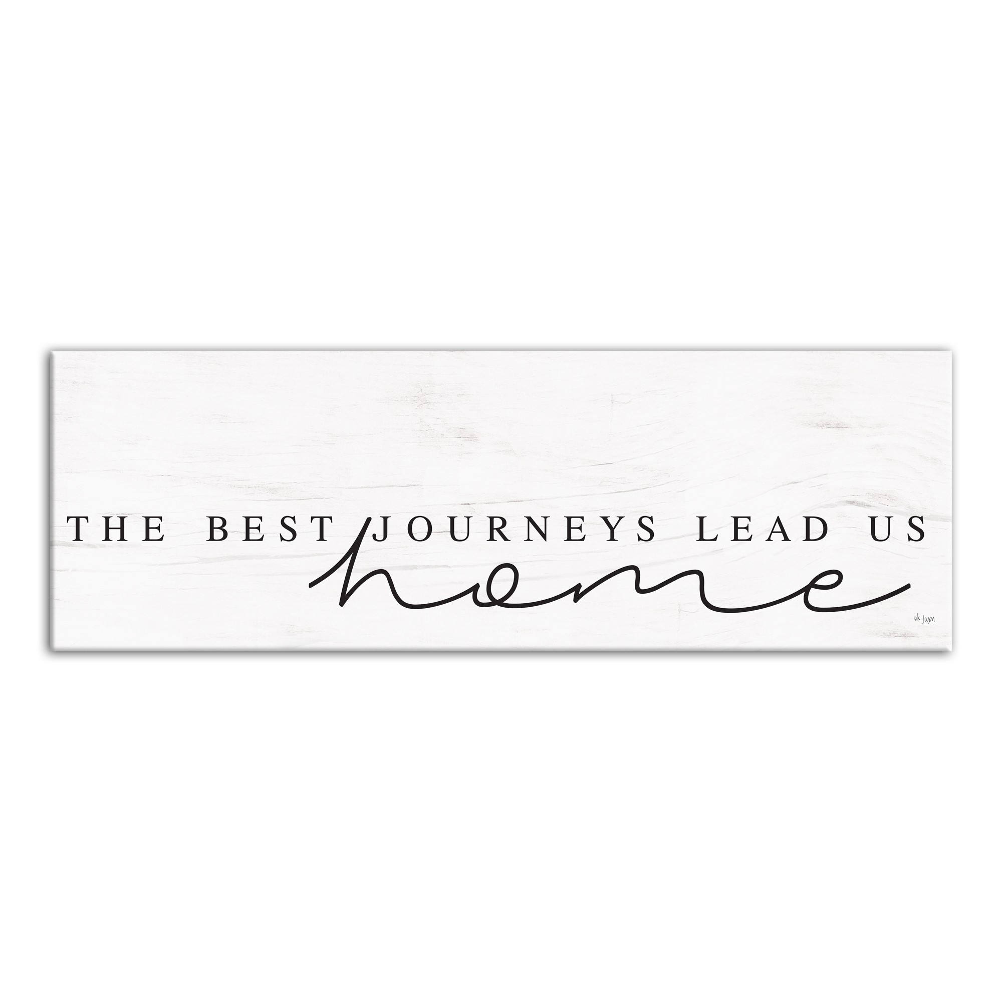 The Best Journeys Lead You Home 12x36 Canvas Wall Art