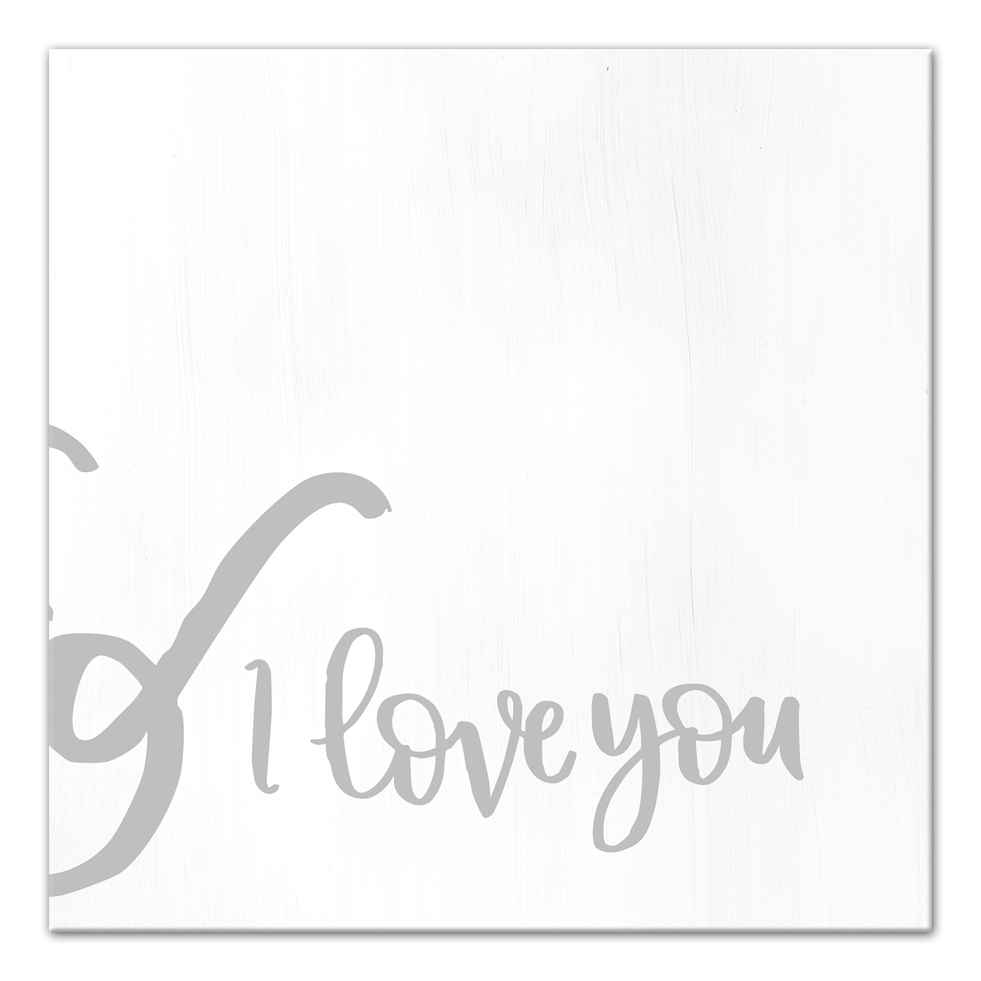 & I Love You 12x12 Canvas Wall Art