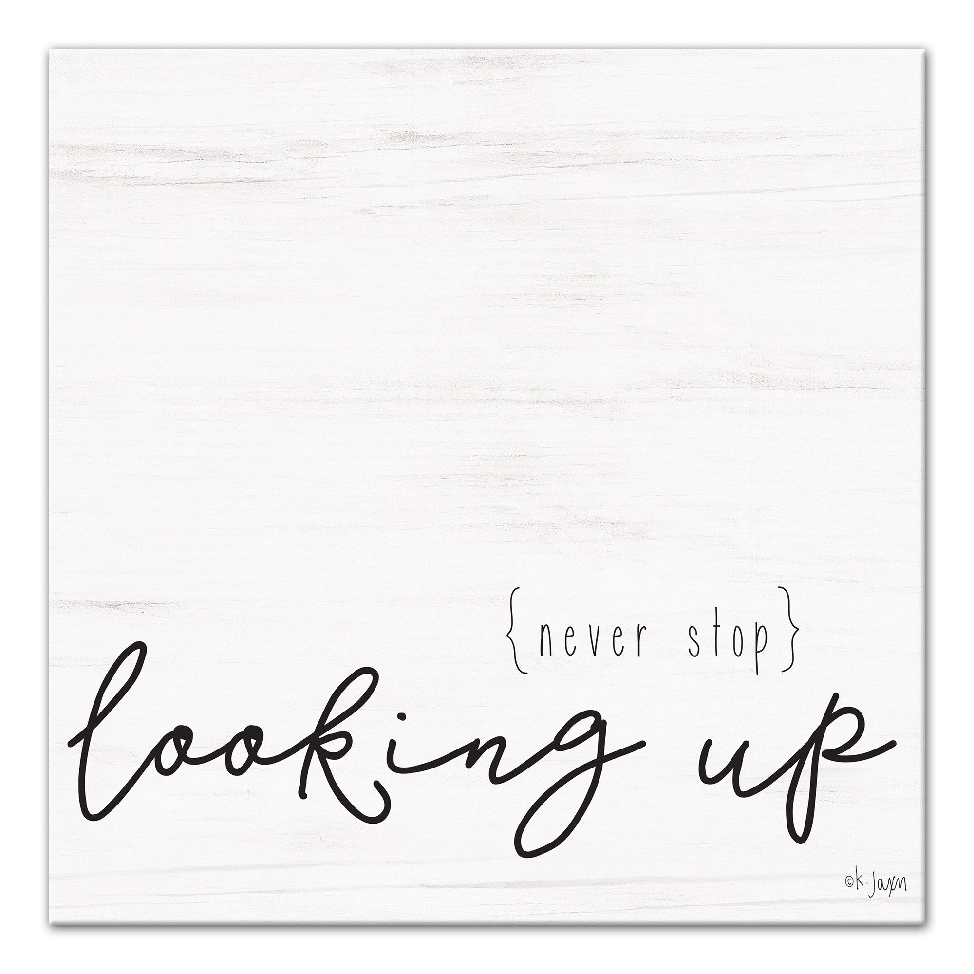 Never Stop Looking Up 16x16 Canvas Wall Art