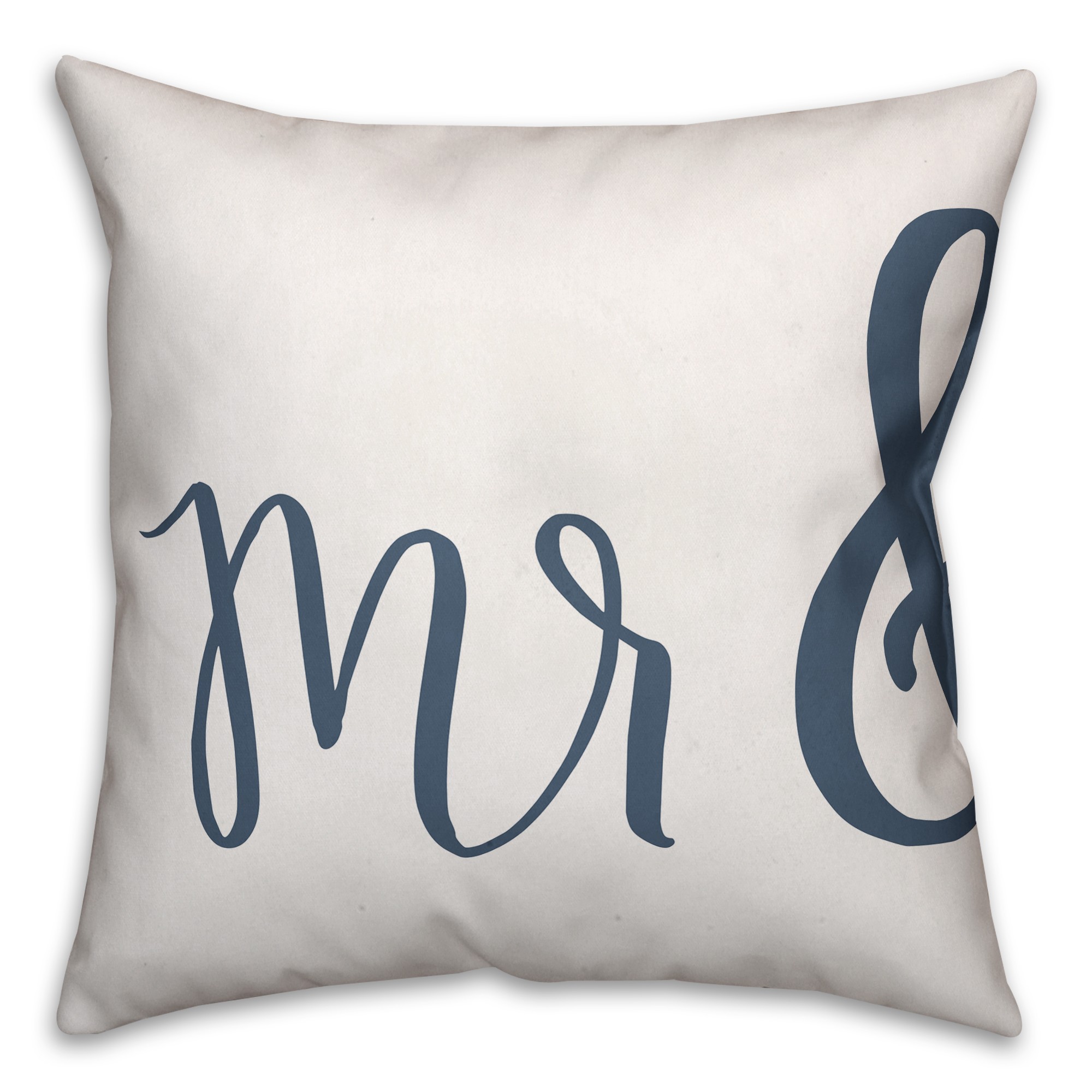 Mr & Mrs 16x16 Spun Poly Pillow