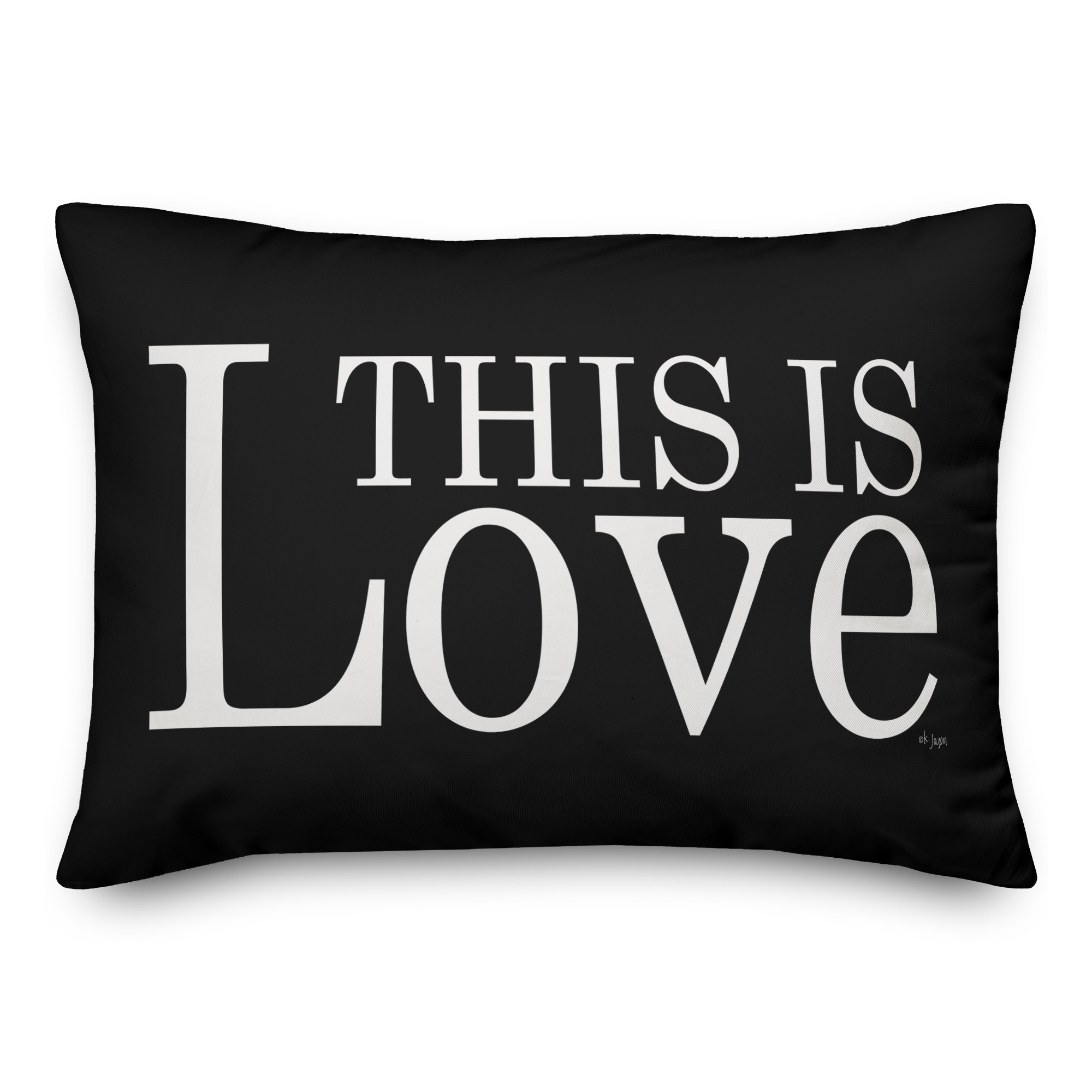 This is Love Lumbar 14x20 Spun Poly Pillow