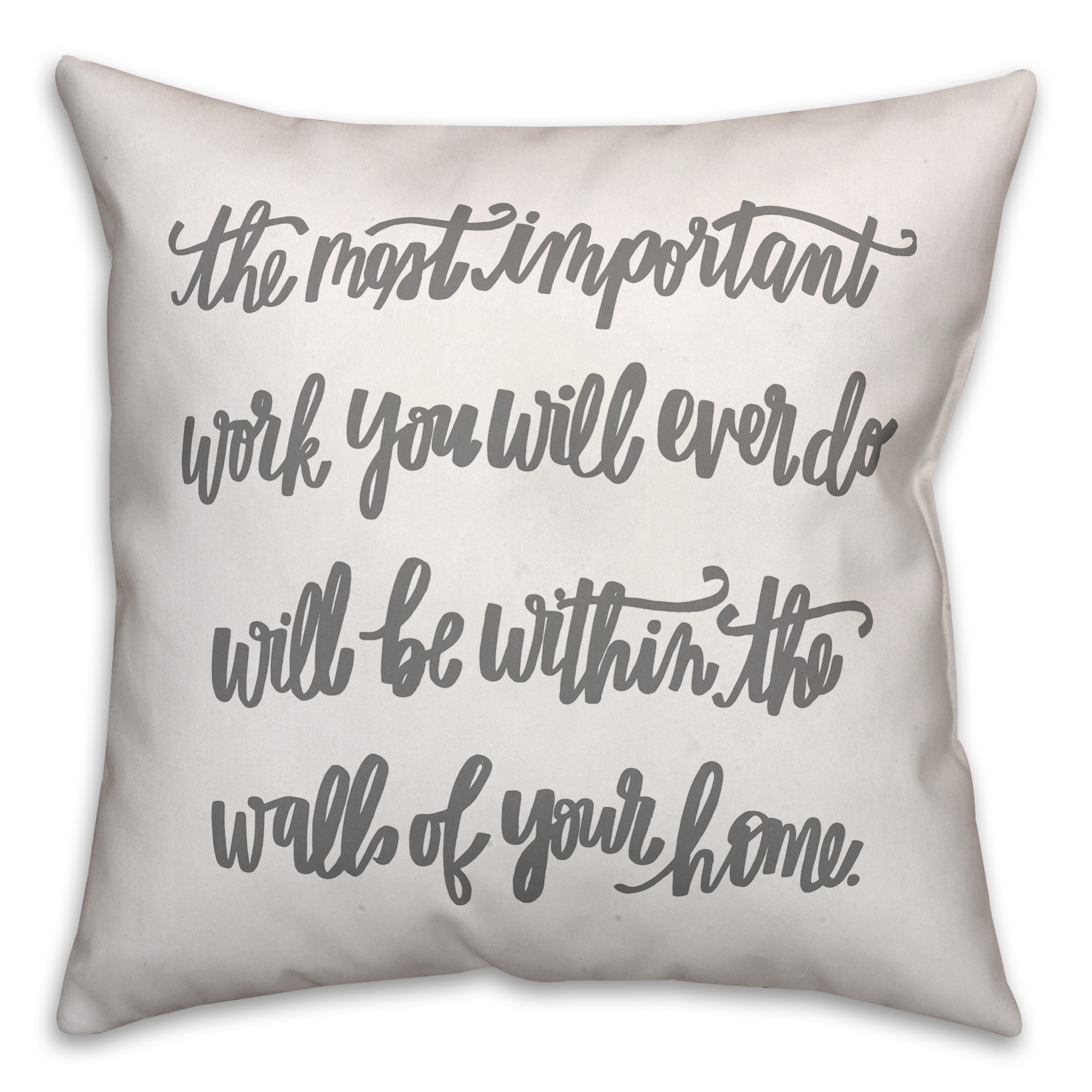 Important Work 16x16 Spun Poly Pillow