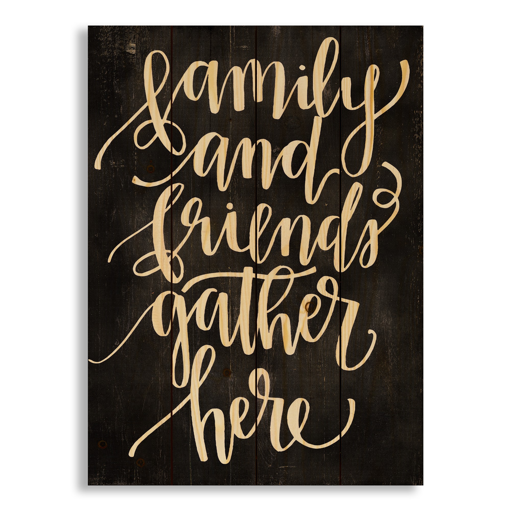 Family And Friends Gather Here 14x20 Pallet Wood Art
