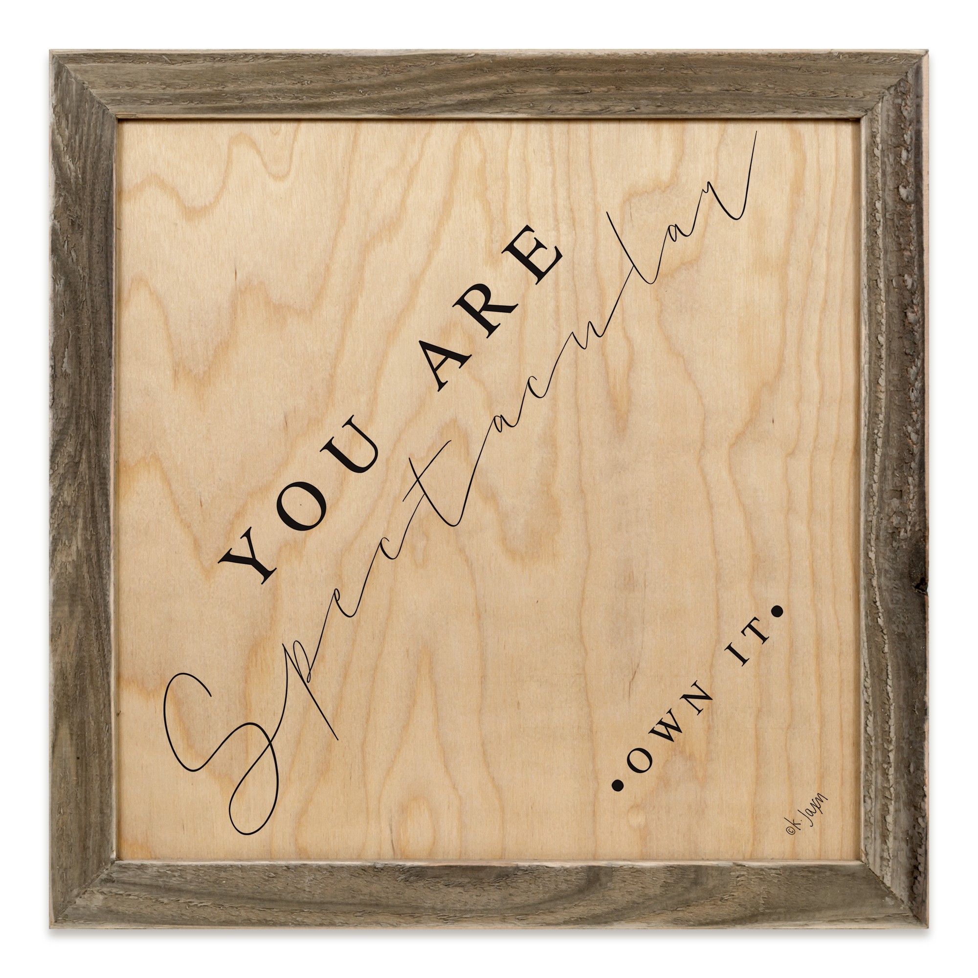 You Are Spectacular 12x12 Framed Pallet Wood Art