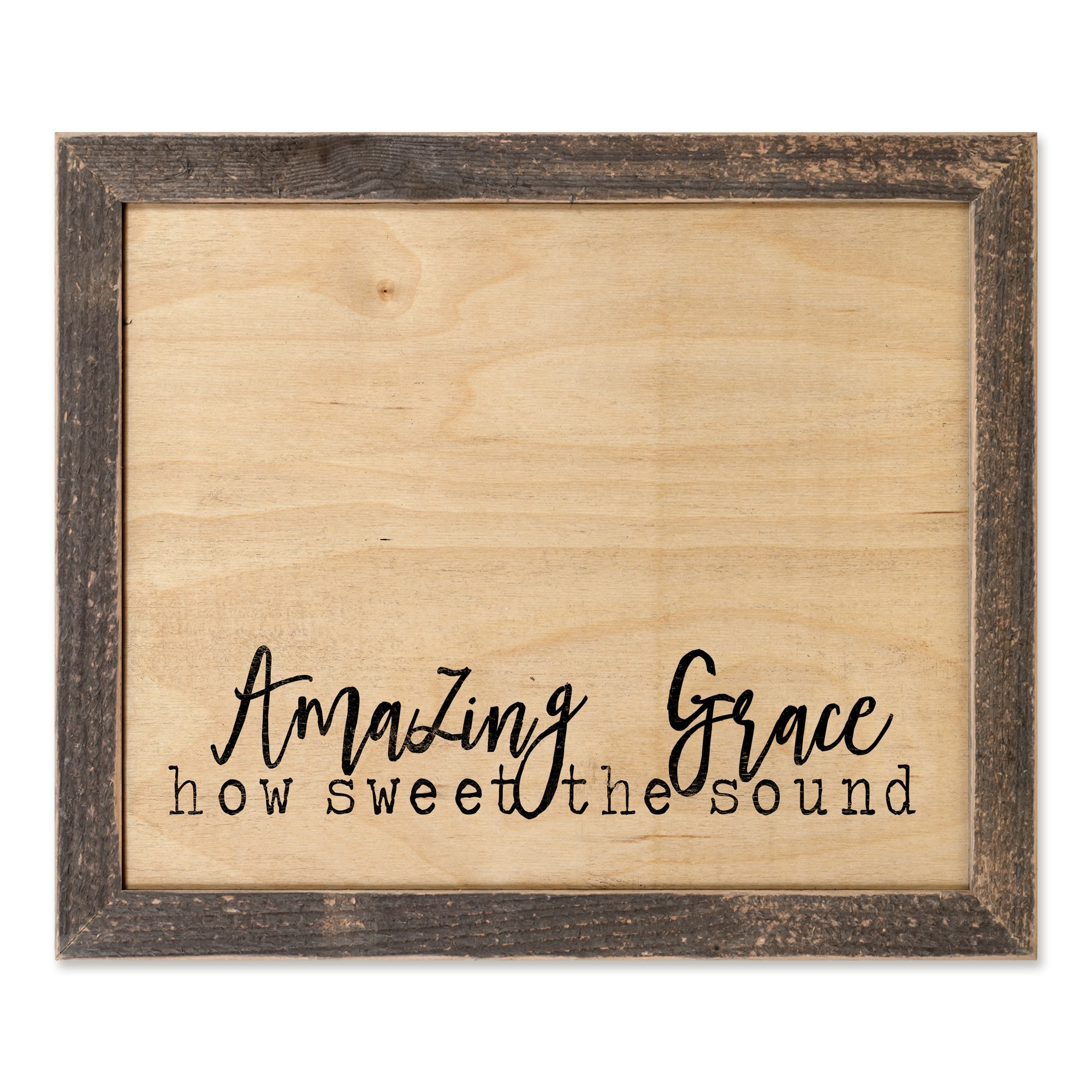 Amazing Grace How Sweet The Sound 14x11 Framed Pallet Wood Art