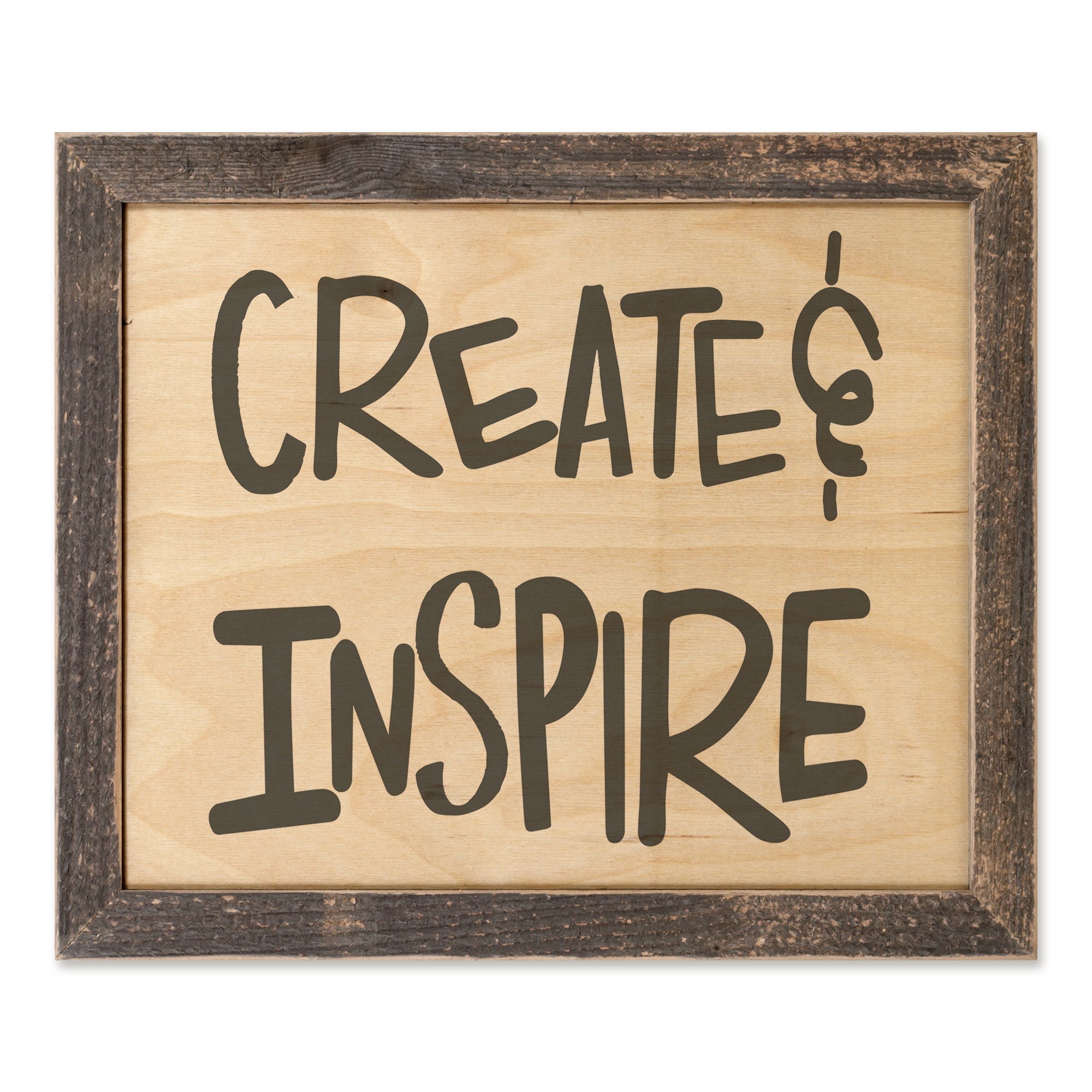 Create & Inspire 14x11 Framed Pallet Wood Art