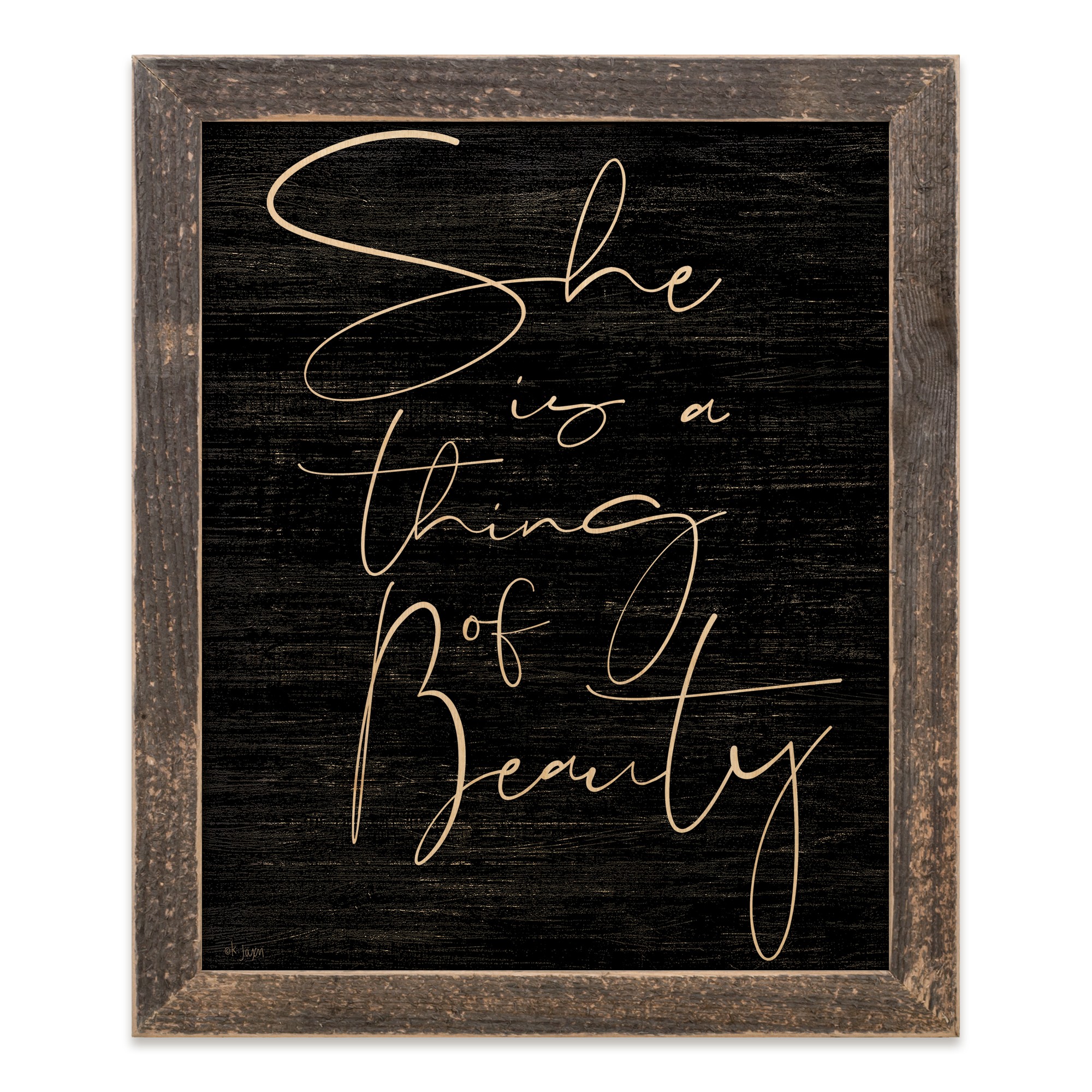 She Is A Thing Of Beauty 14x11 Framed Pallet Wood Art