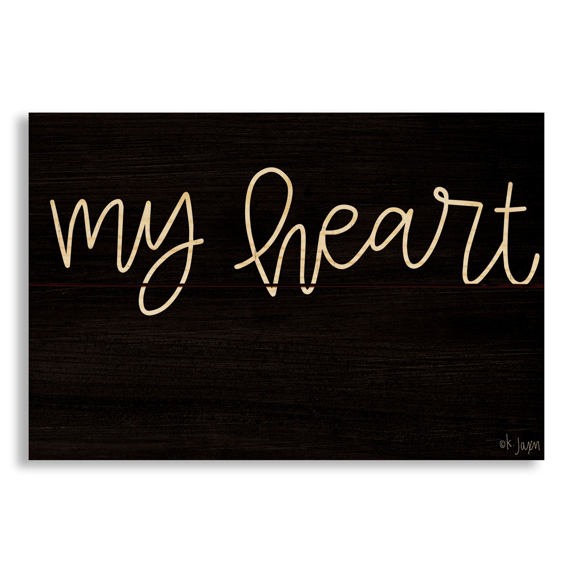 My Heart 10.5x7 Pallet Wood Art