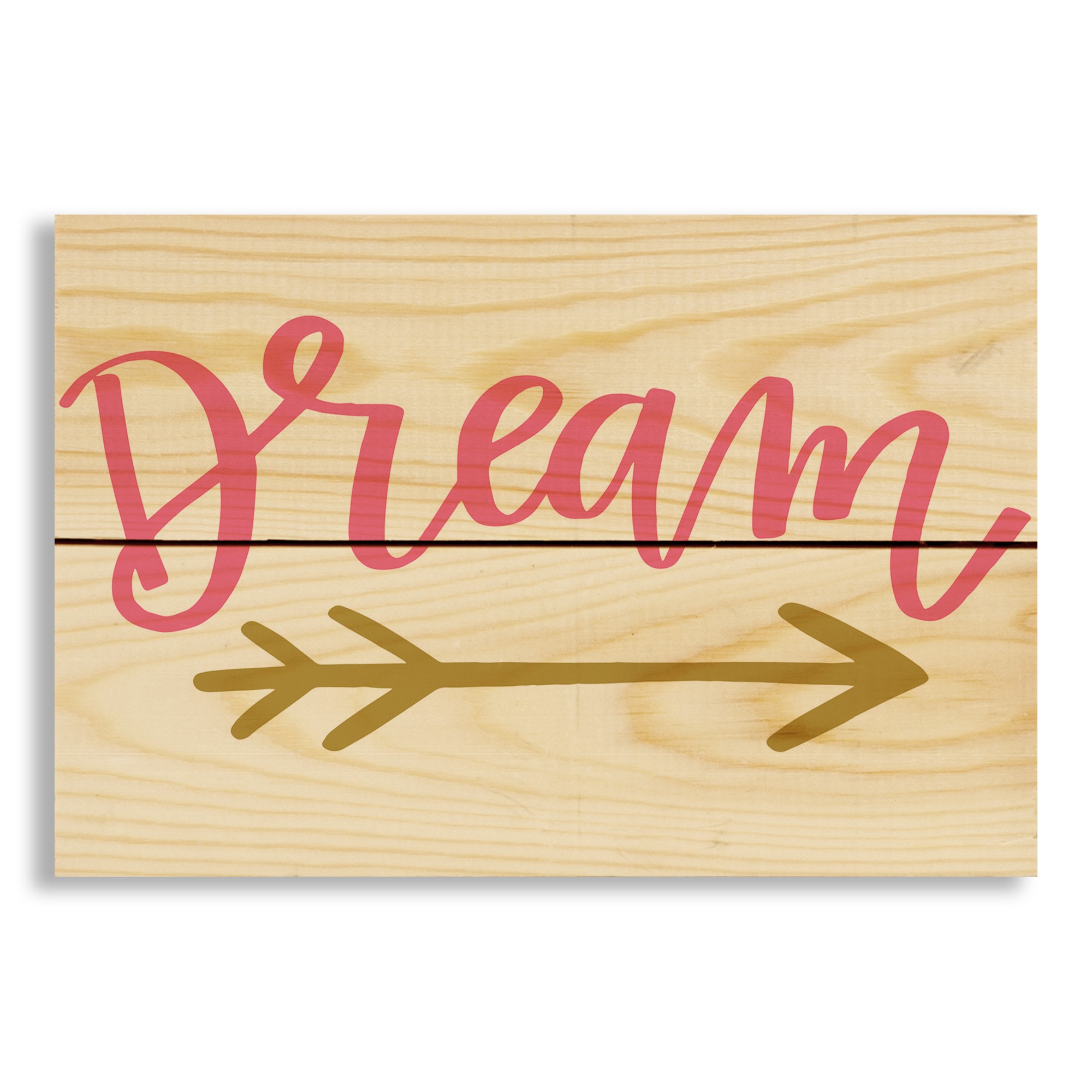 Dream Arrow 10.5x7 Pallet Wood Art