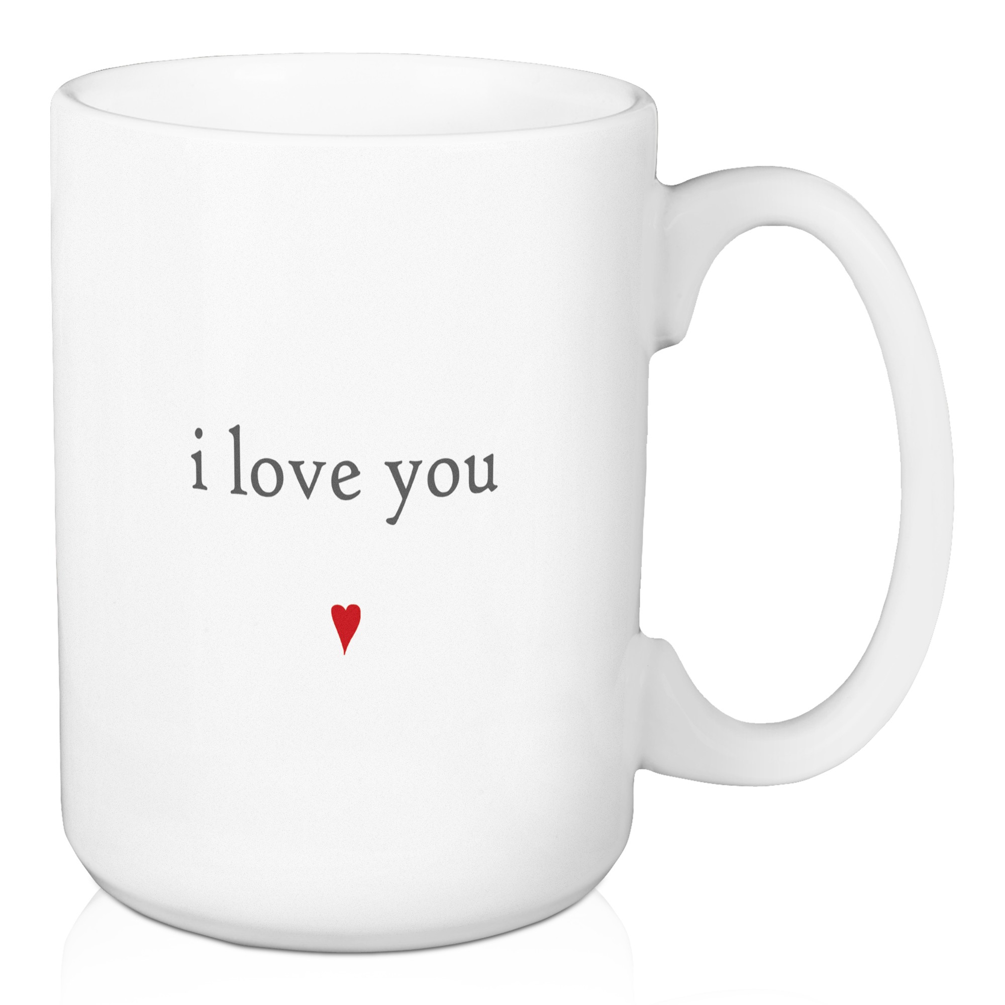 Jaxn Blvd I Love You Red Heart 15 oz Mug