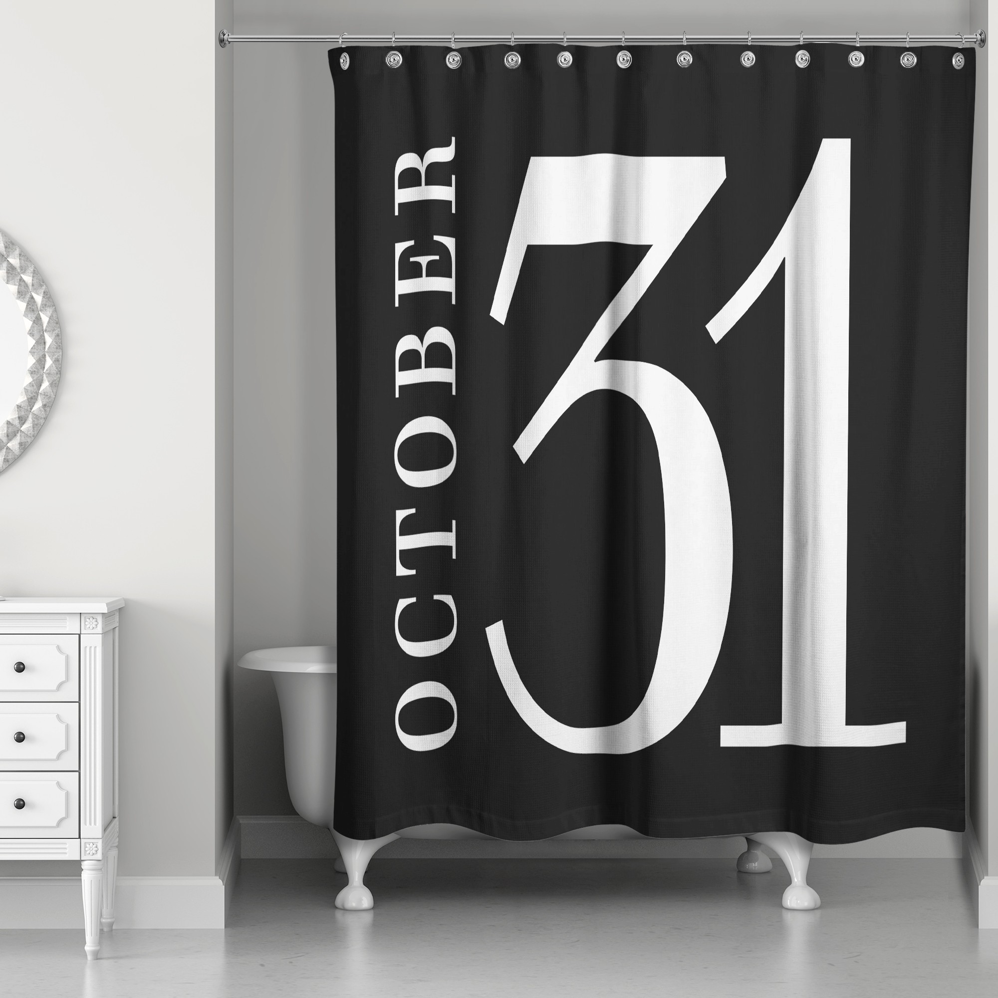 October 31st 71x74 Shower Curtain