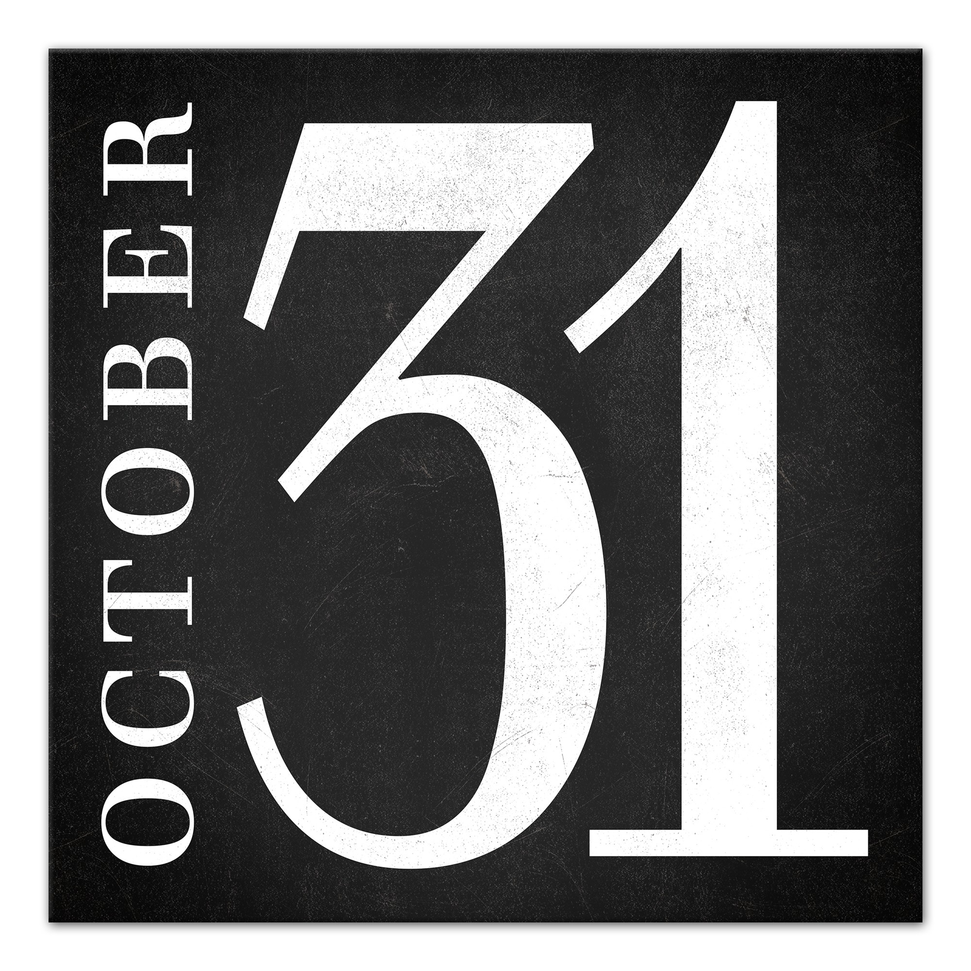 October Thirty One 16x16 Canvas Wall Art