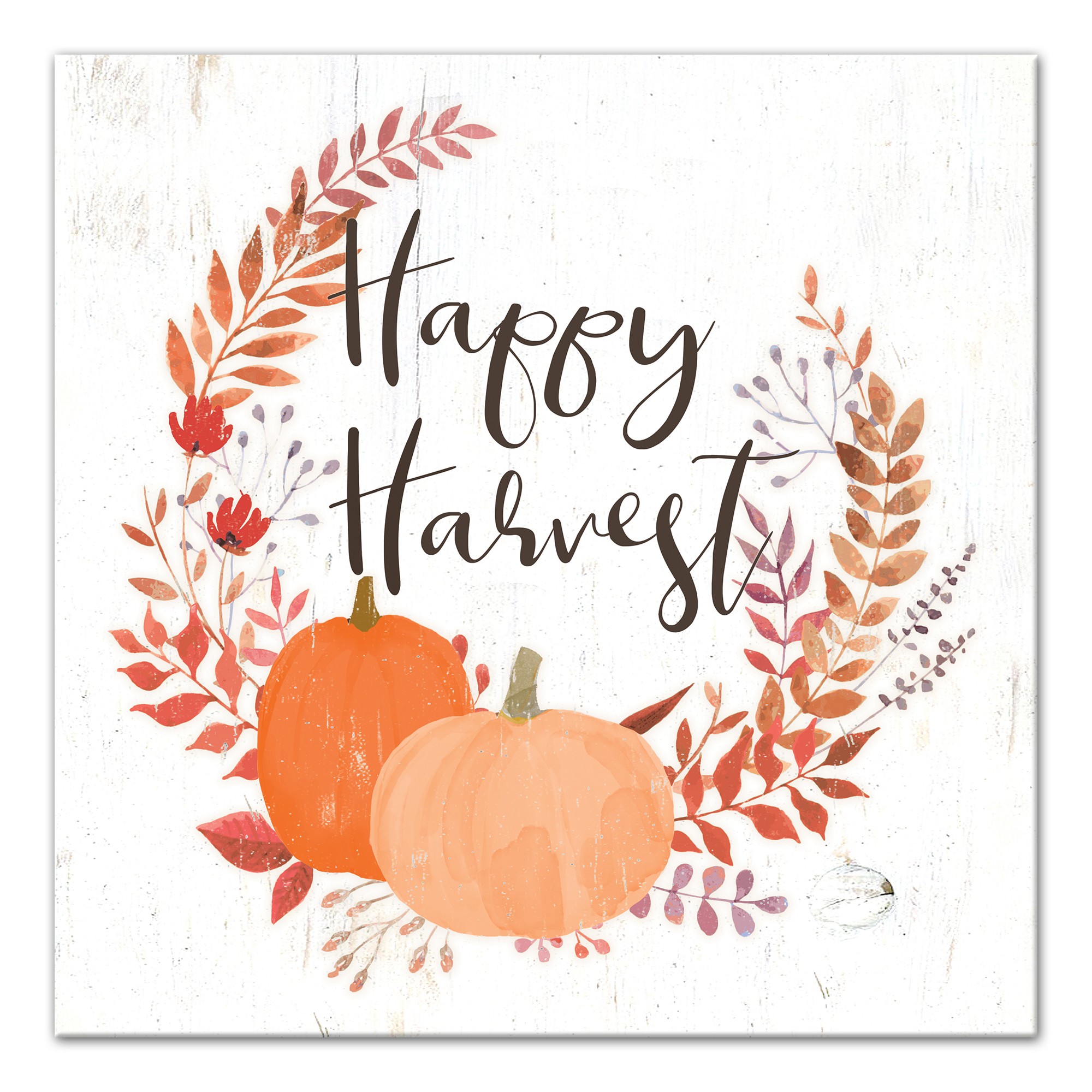 Happy Harvest 16x16 Canvas Wall Art