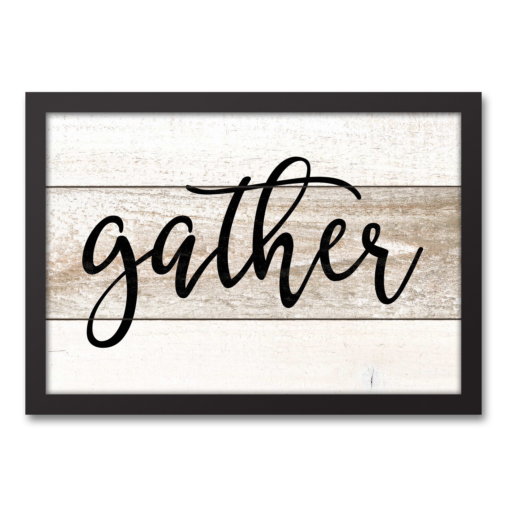 Gather 12x18 Black Framed Canvas