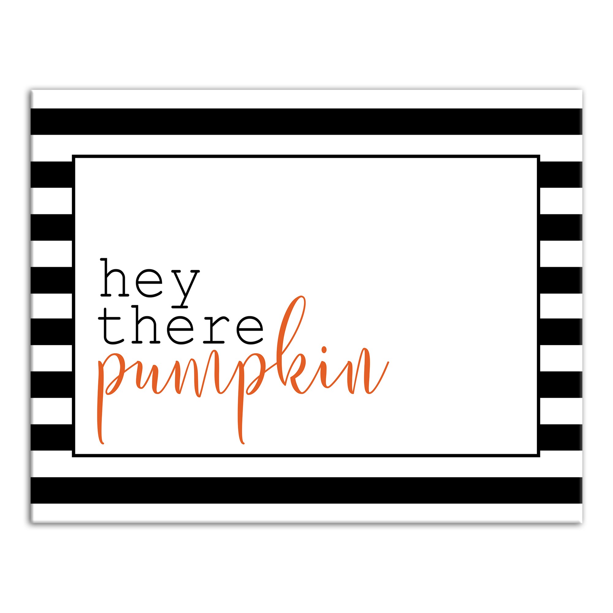 Hey There Pumpkin 11x14 Canvas Wall Art
