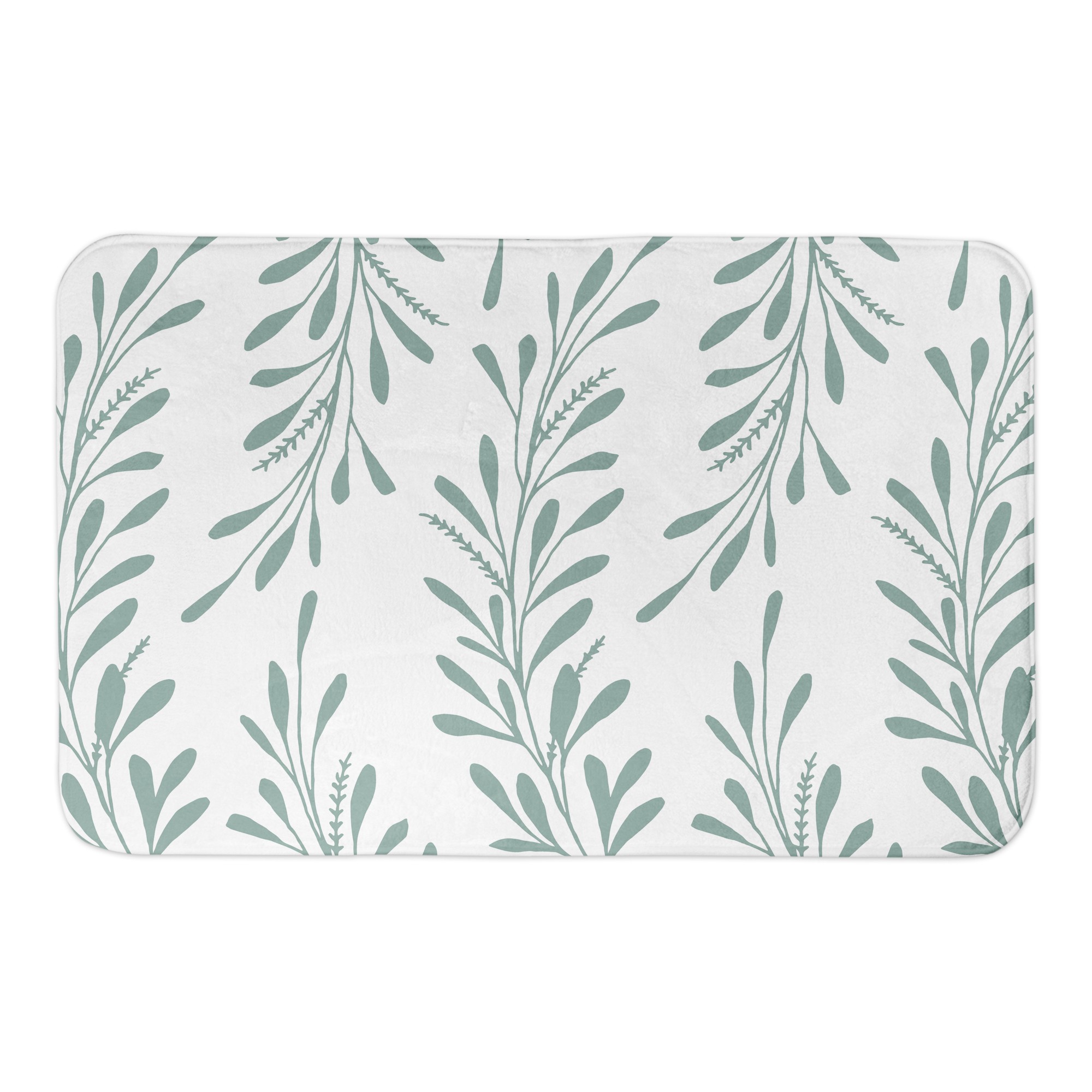 Christmas Wreath Pattern 34x21 Bath Mat