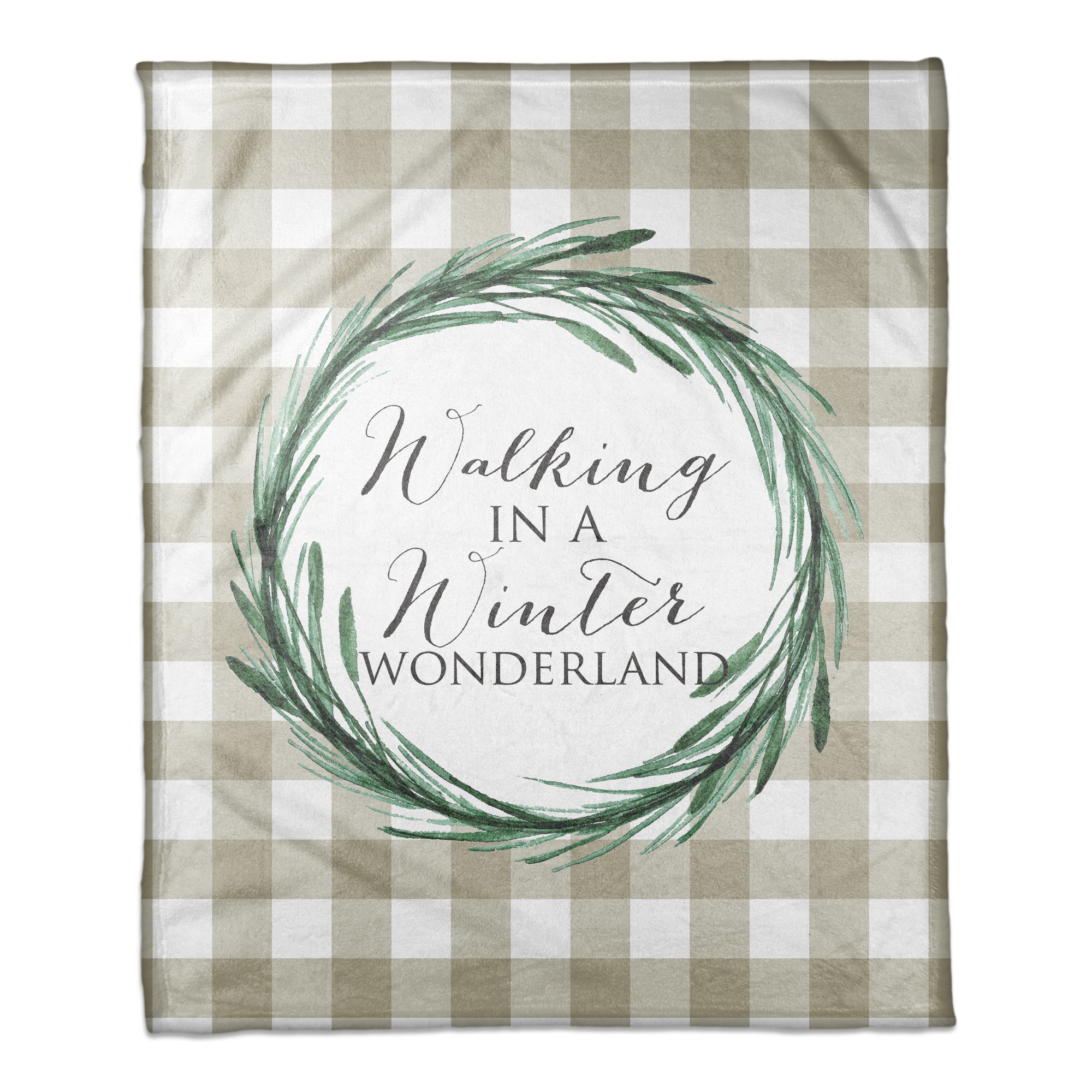 Walking in a Winter Wonderland 50x60 Coral Fleece Blanket