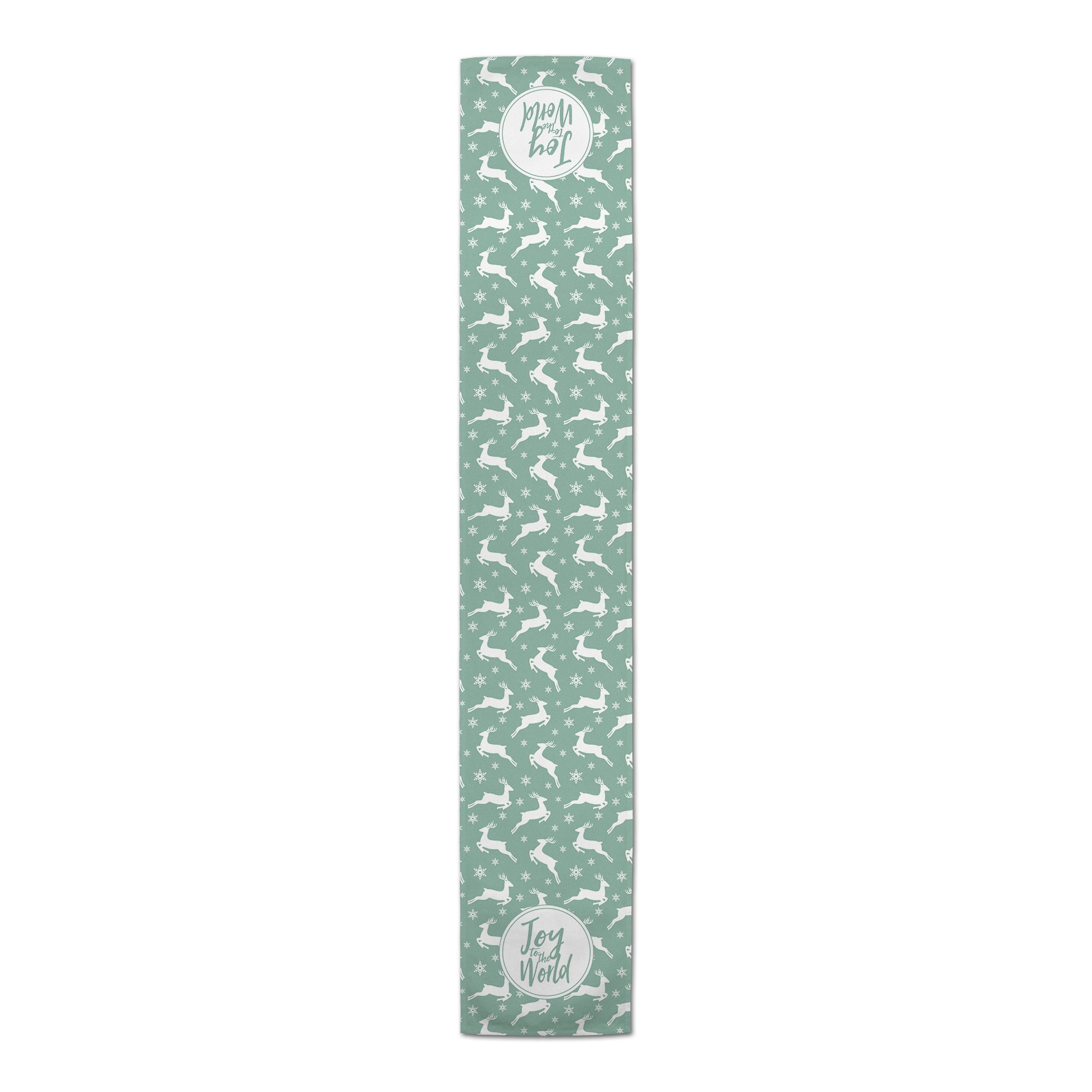 Joy Green Deer Pattern Runner