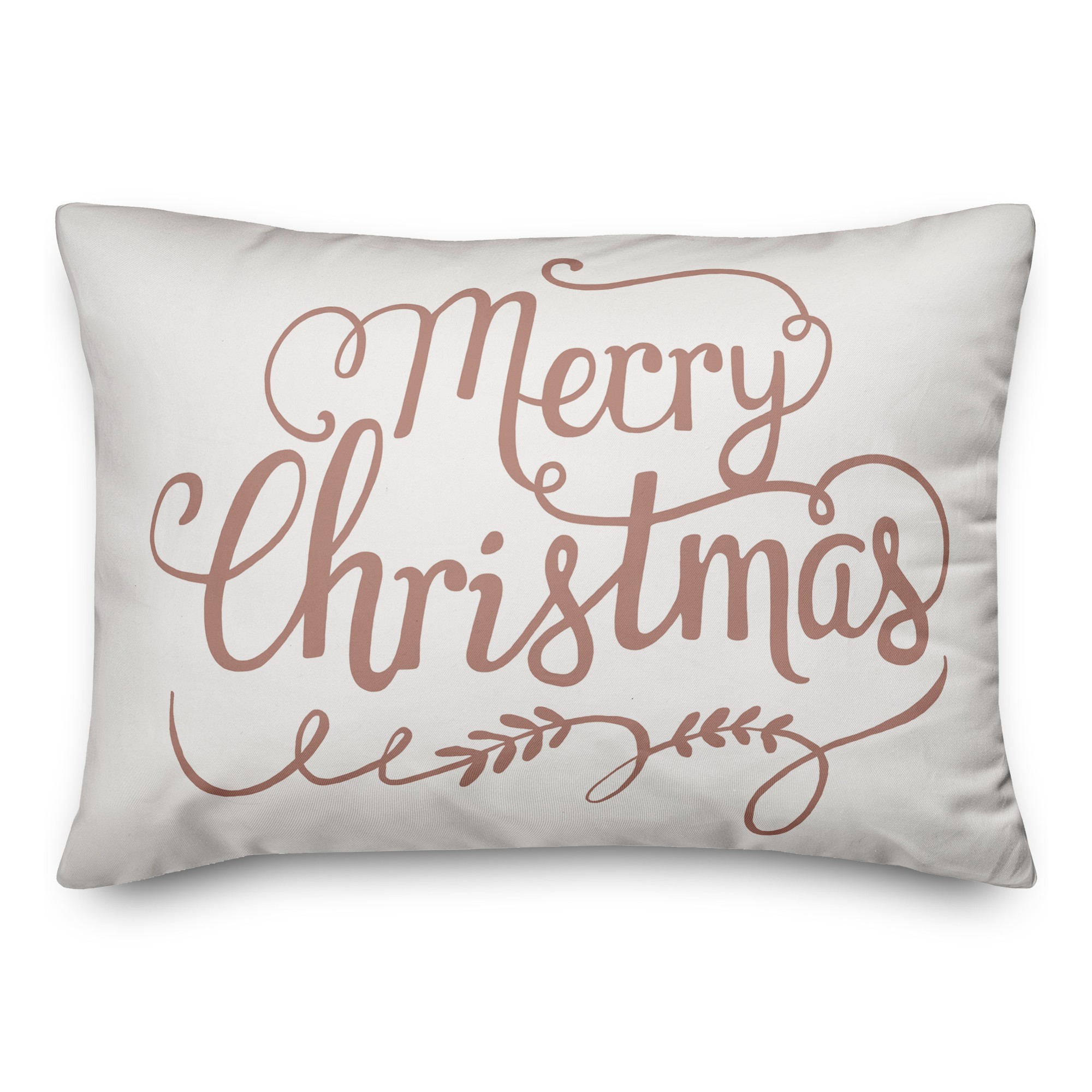 Merry Christmas 14x20 Spun Poly Pillow