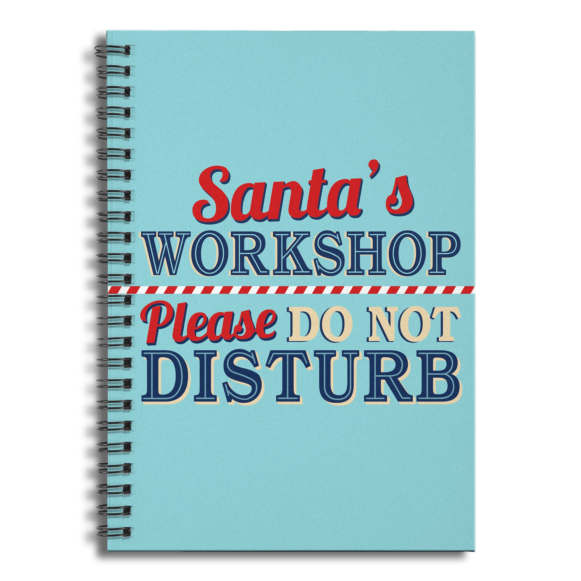 Santa's Workshop 6x8 Ruled Spiral Notebook