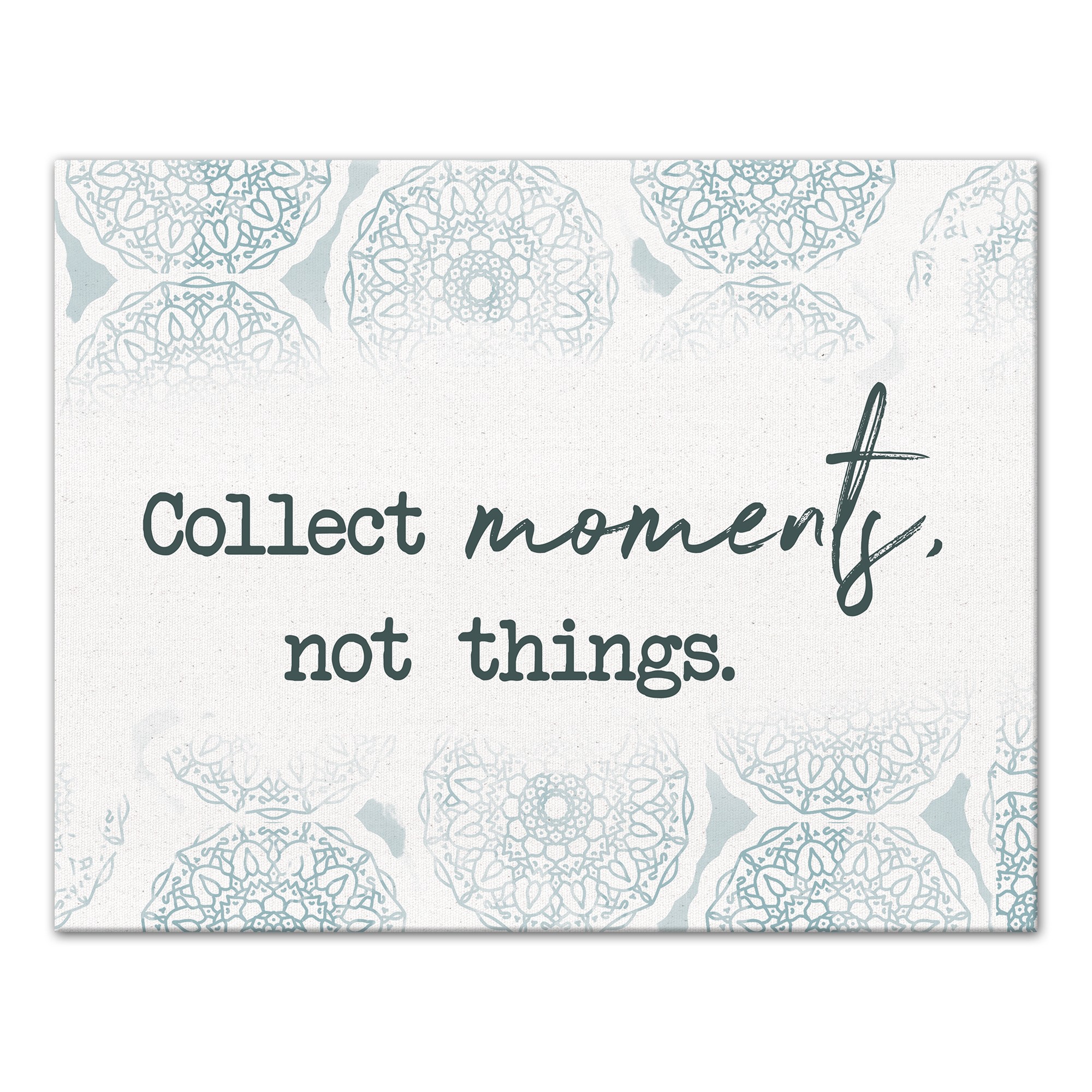 Collect Moments Not Things 11x14 Canvas Wall Art