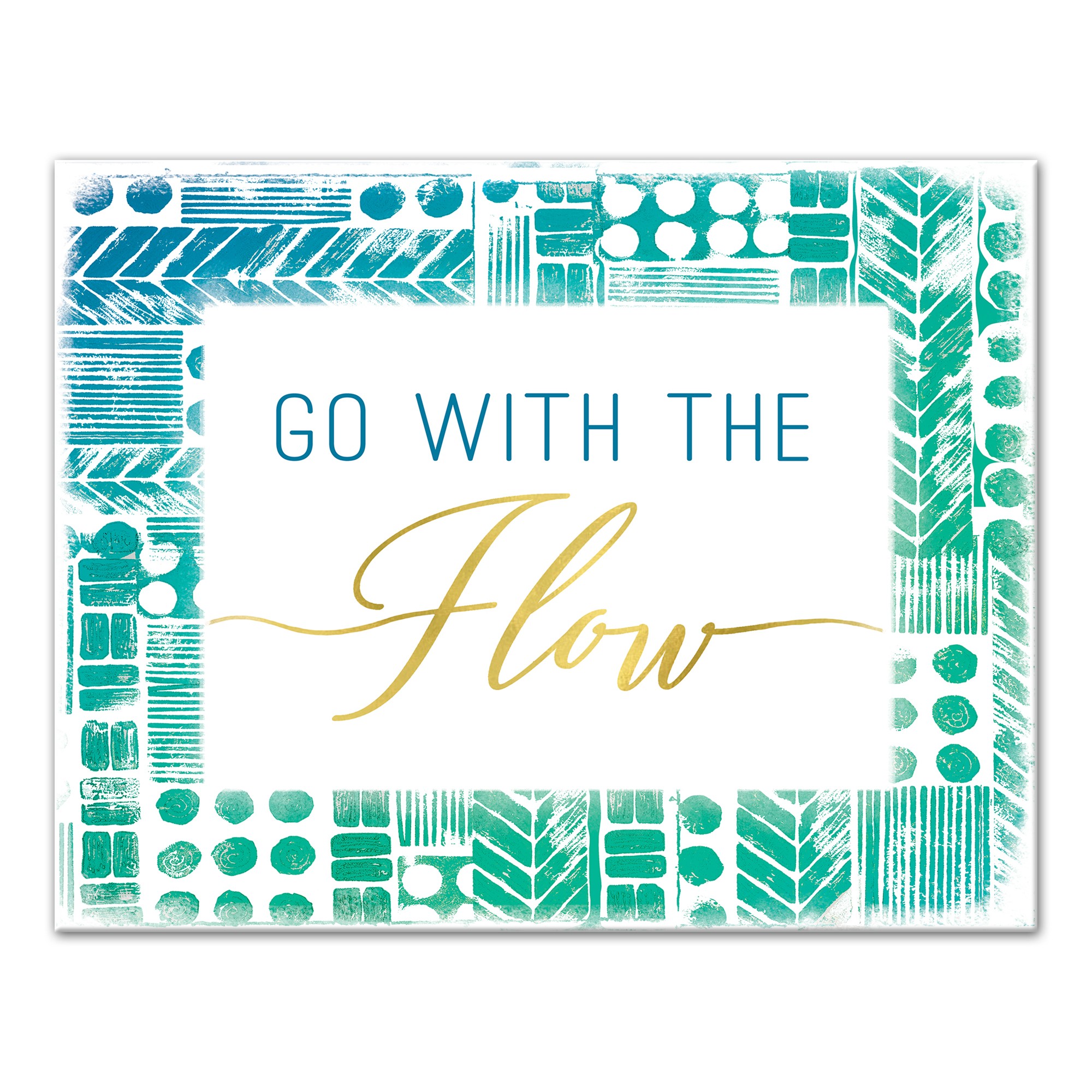 Go With the Flow 11x14 Canvas Wall Art
