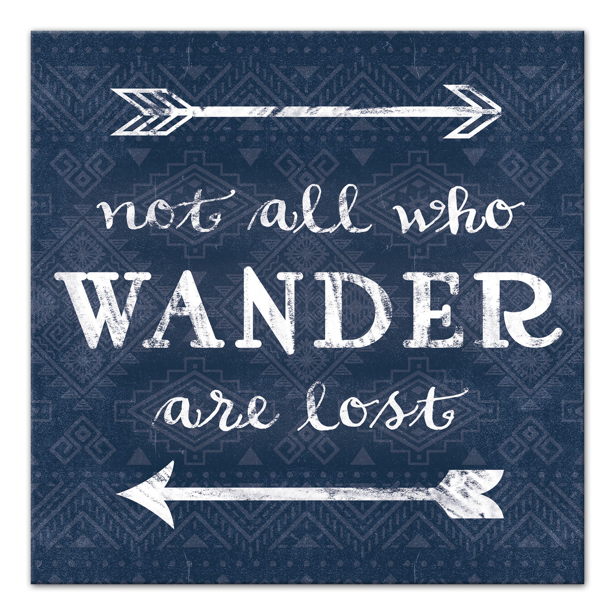 Not All Who Wander Are Lost 16x16 Canvas Wall Art