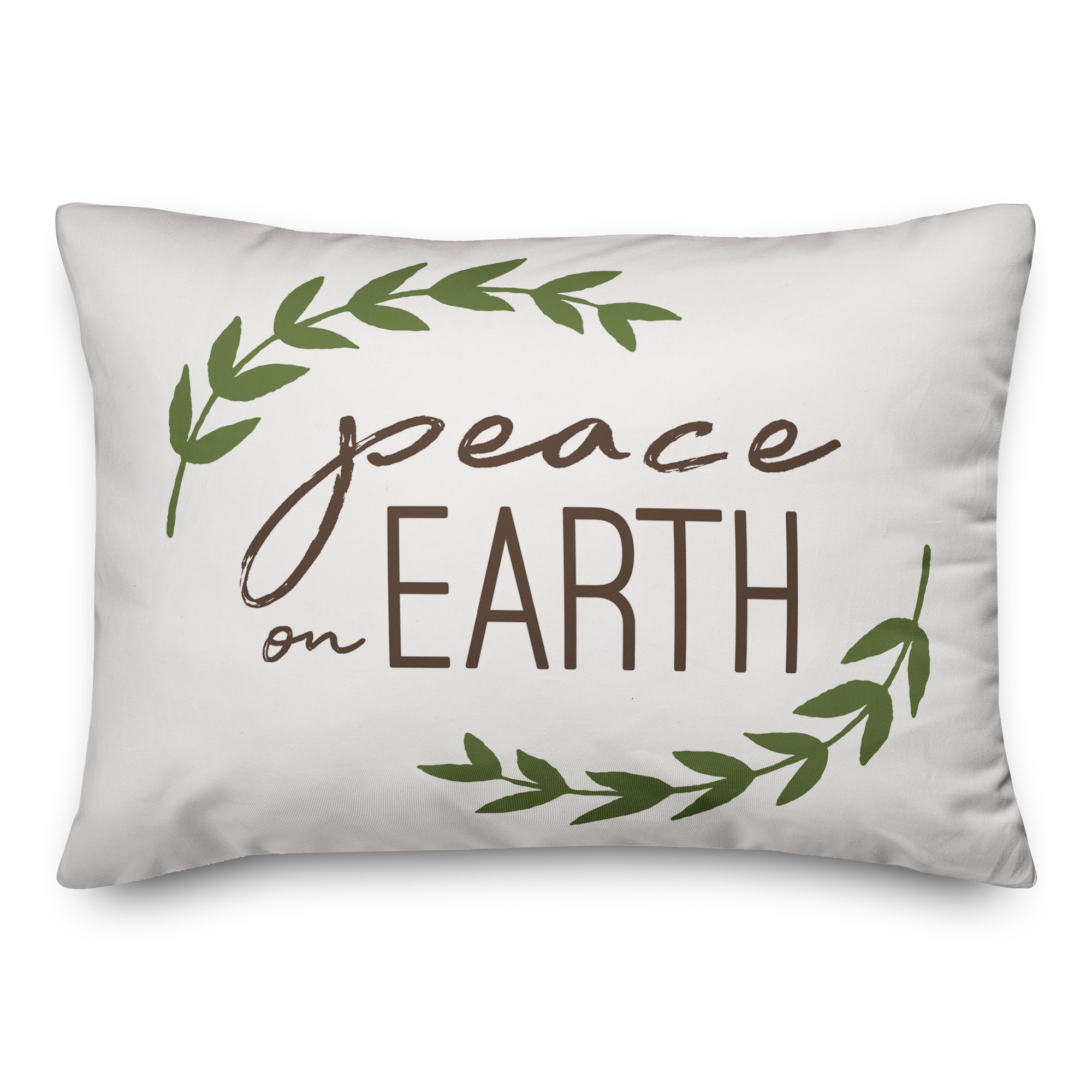 Peace On Earth 14x20 Spun Poly Pillow