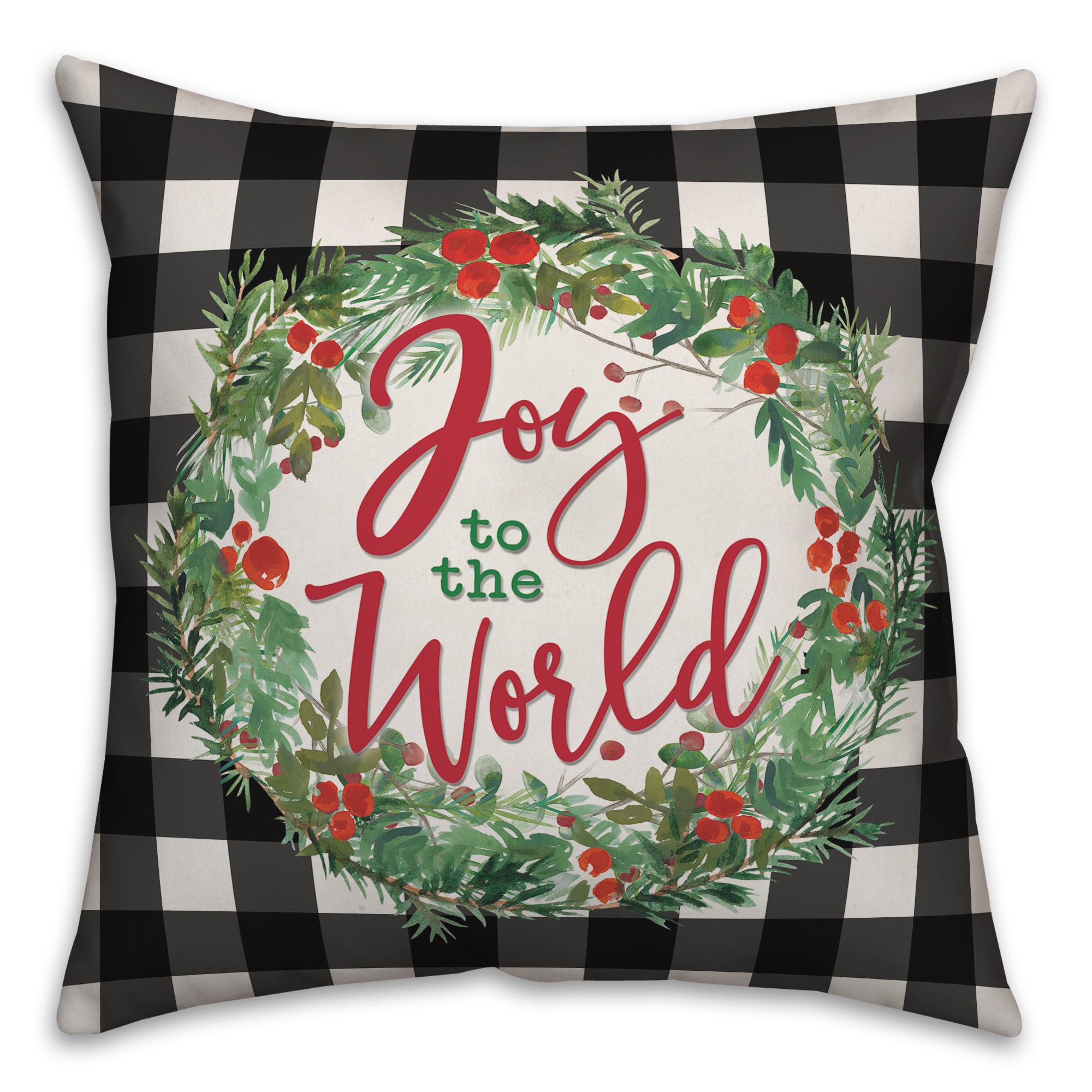 Joy To The World 18x18 Spun Poly Pillow