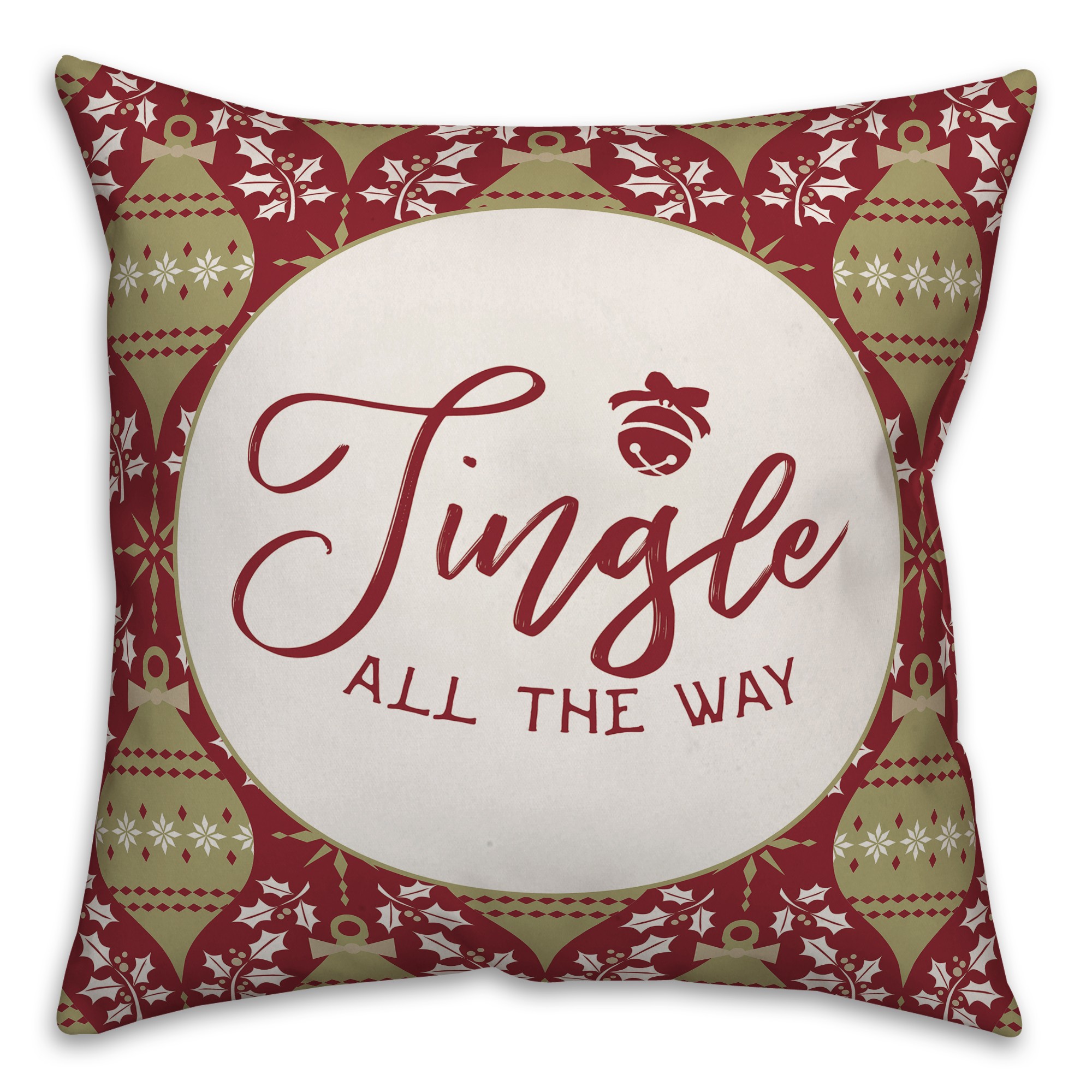 Jingle All The Way 18x18 Spun Poly Pillow