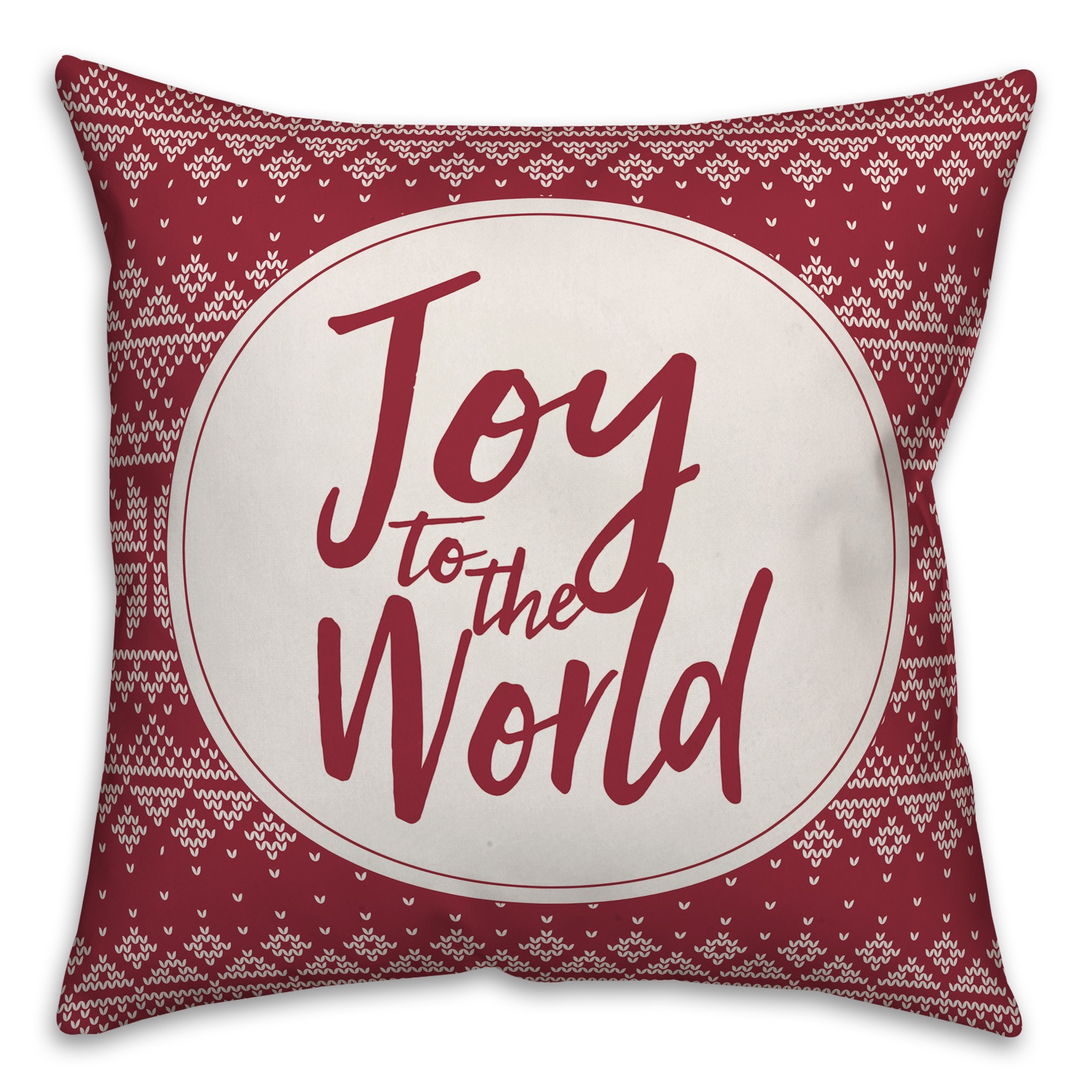 Joy To The World 18x18 Spun Poly Pillow