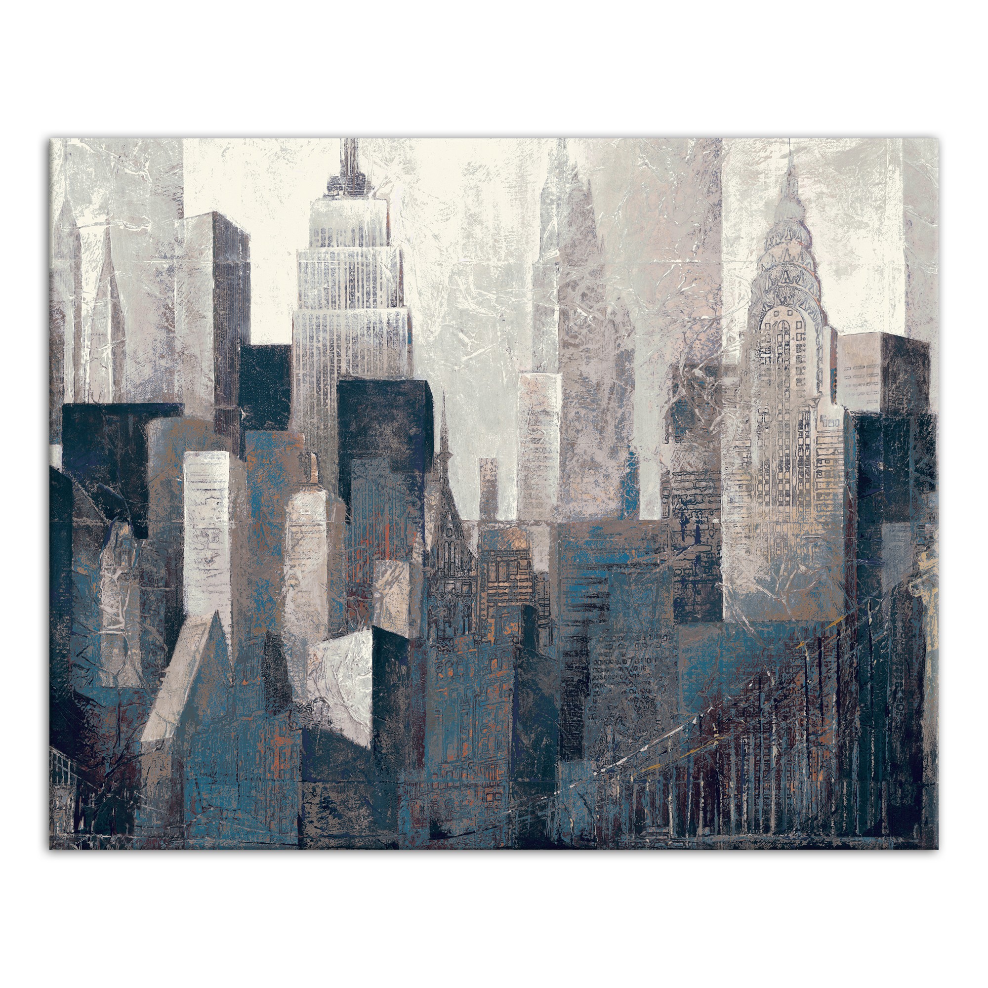 Big Apple Abstract 16x20 Canvas Wall Art