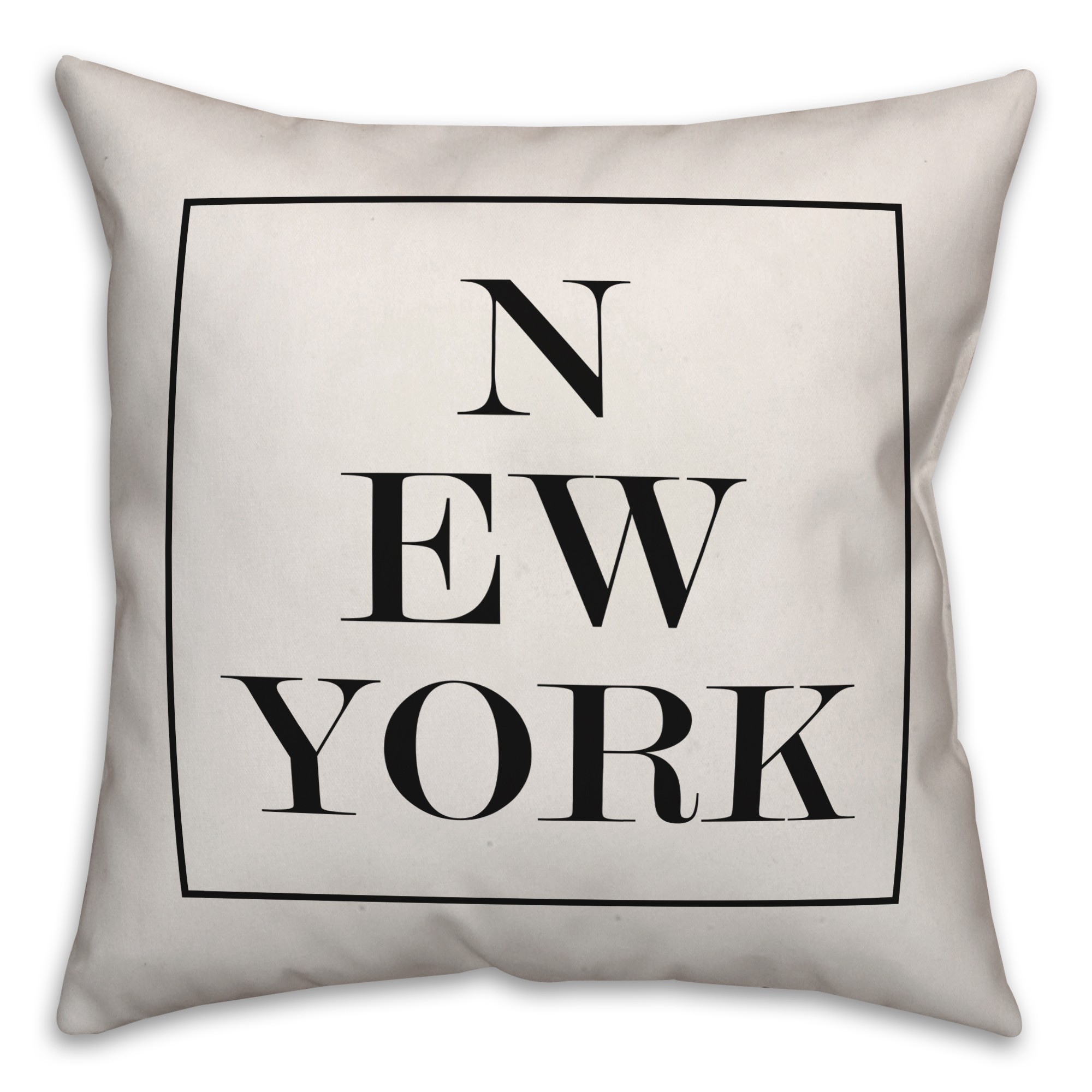New York City Pyramid 18x18 Spun Poly Pillow