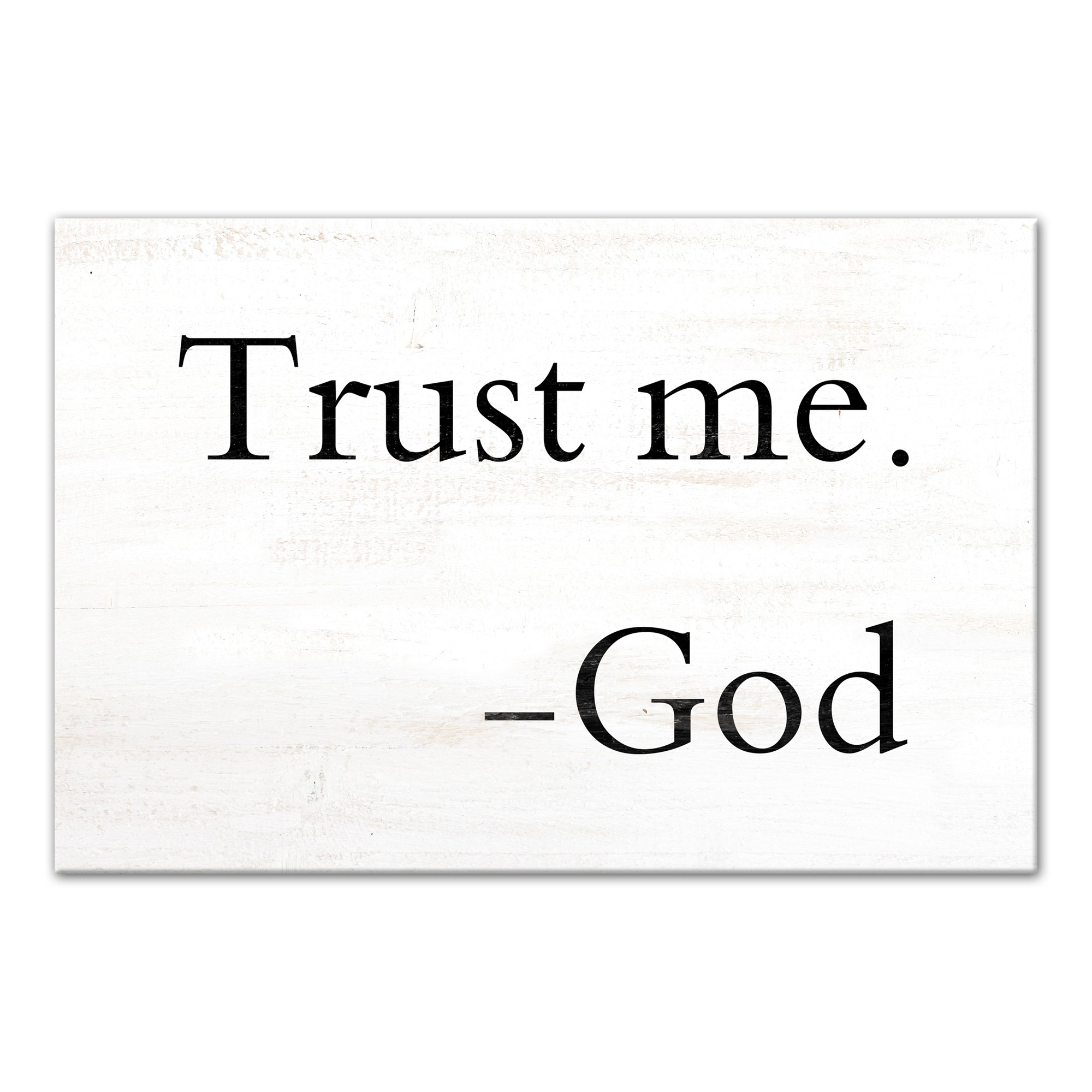 Trust Me 12x18 Canvas Wall Art