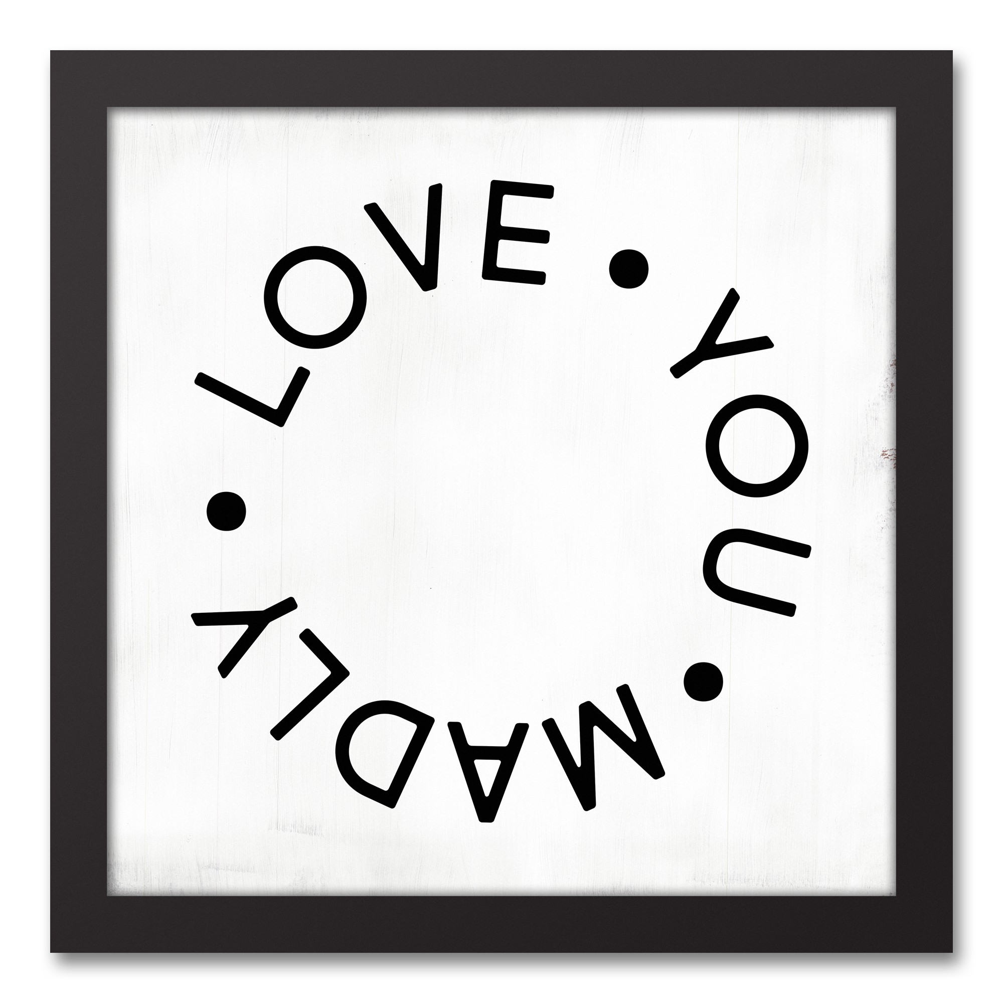 Love You Madly 12x12 Black Framed Canvas