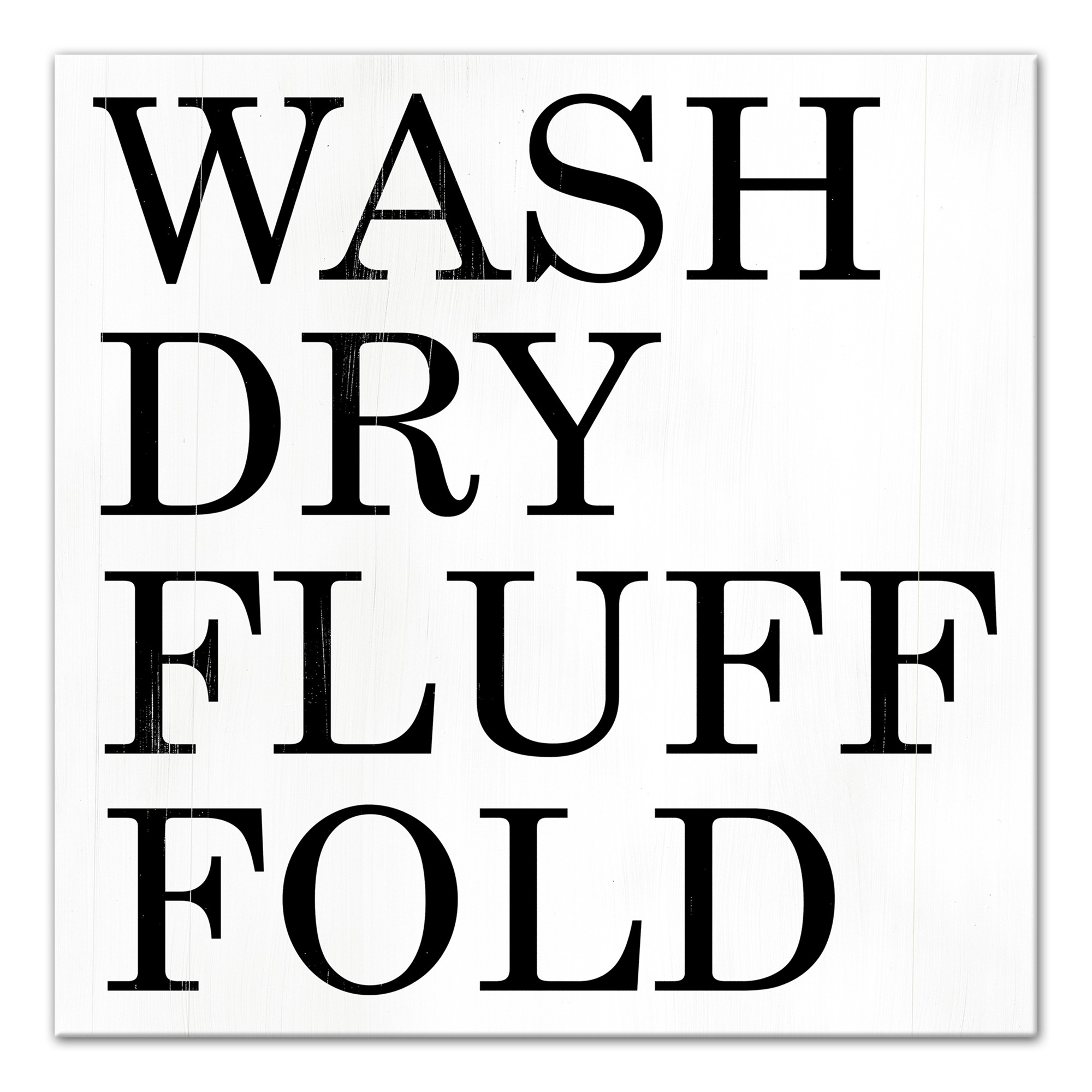 Wash Dry Fluff Fold 12x12 Canvas Wall Art