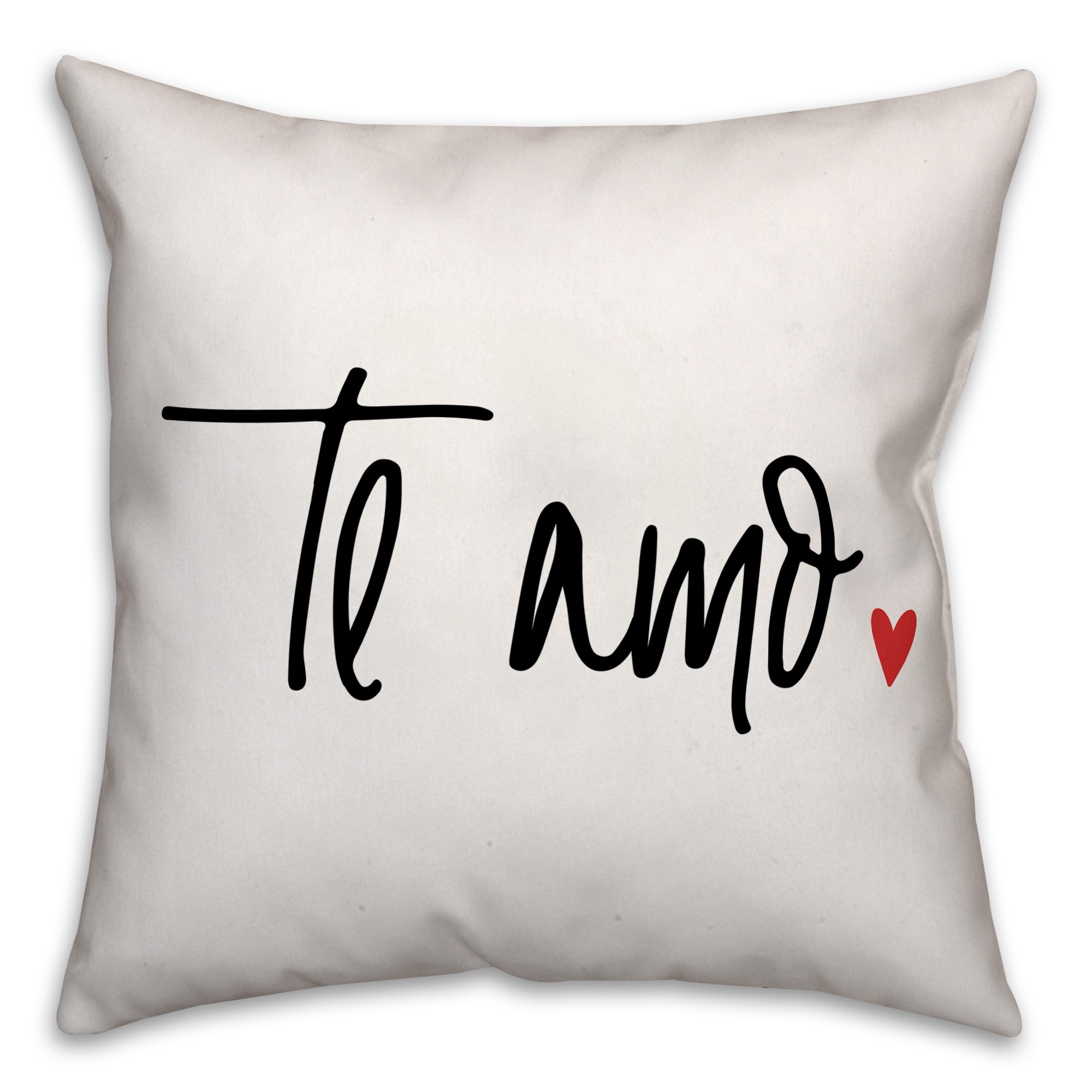 Te Amo 18x18 Spun Poly Pillow