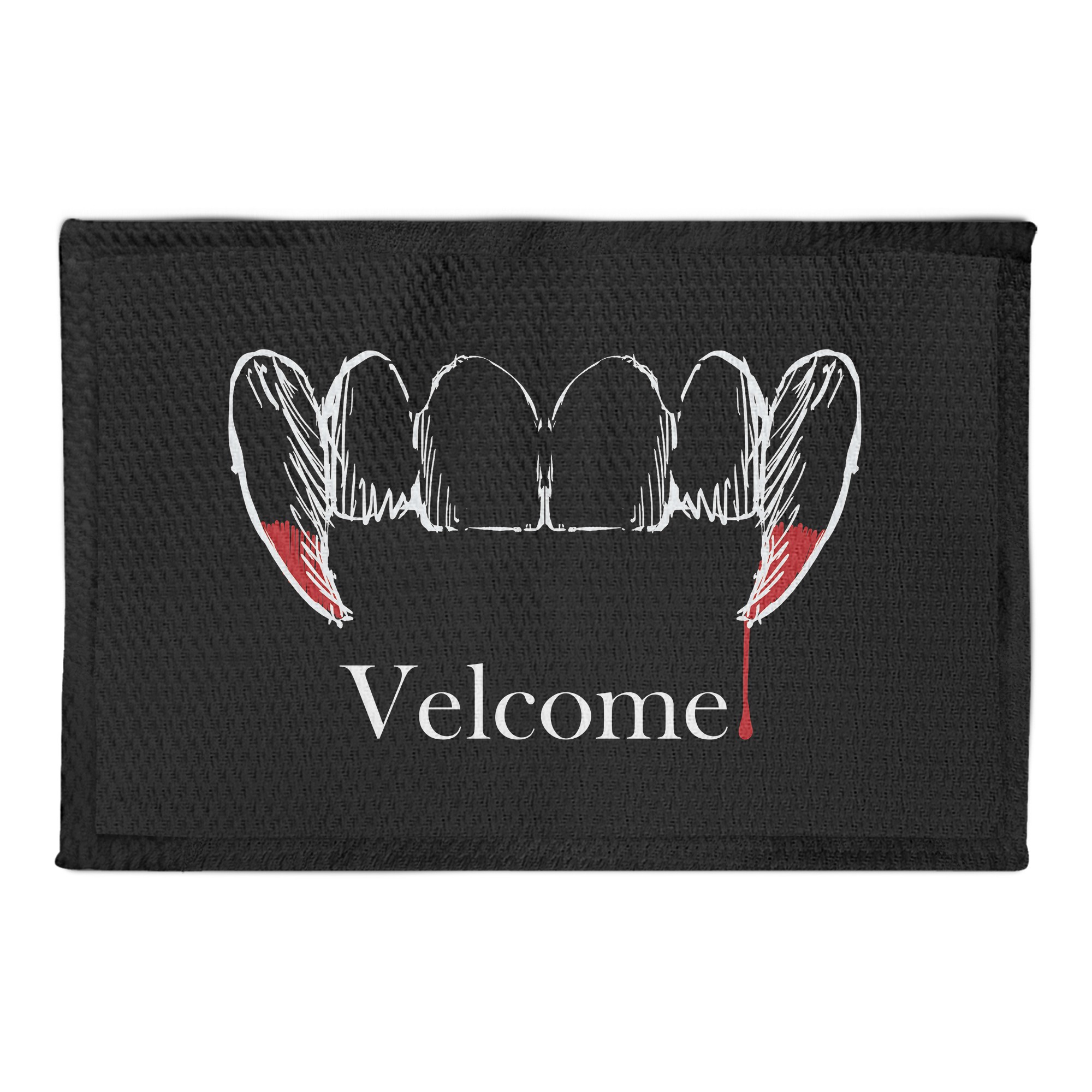 Velcome Vampire Teeth 2x3 Area Rug