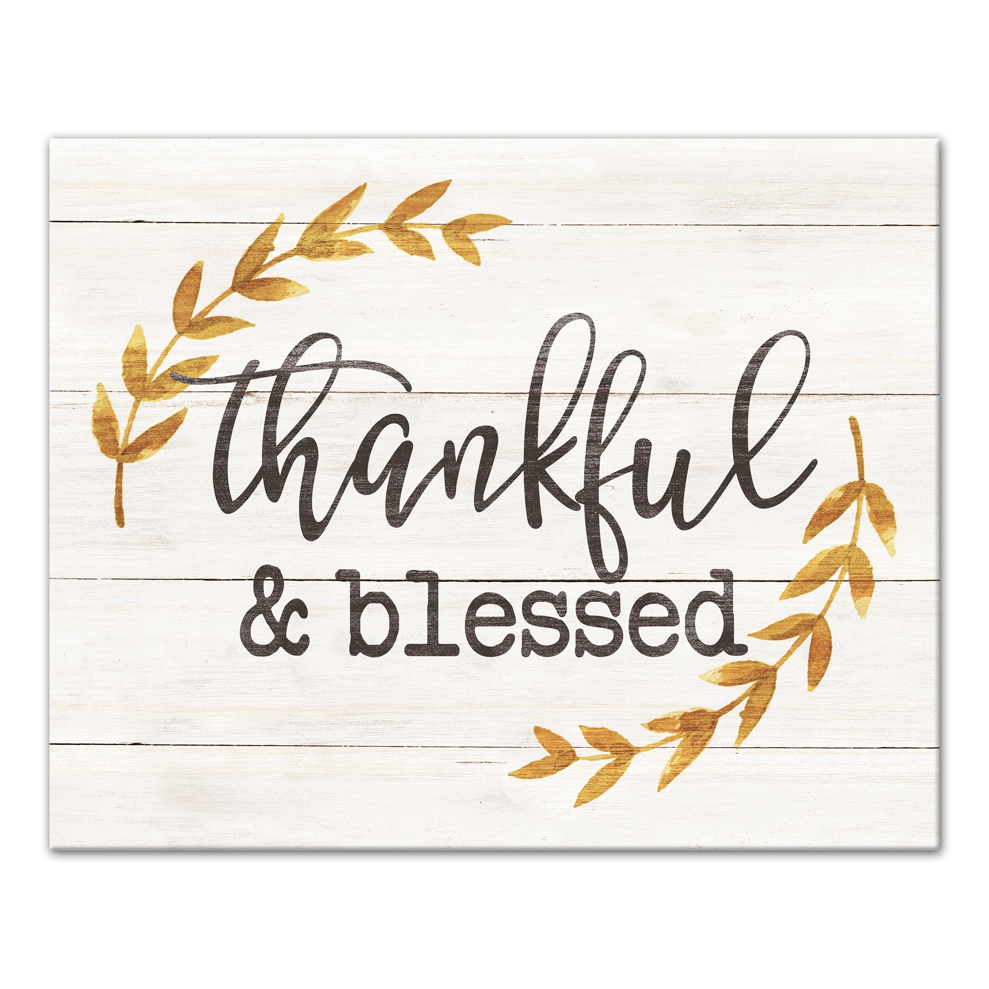 Thankful & Blessed 16x20 Canvas Wall Art