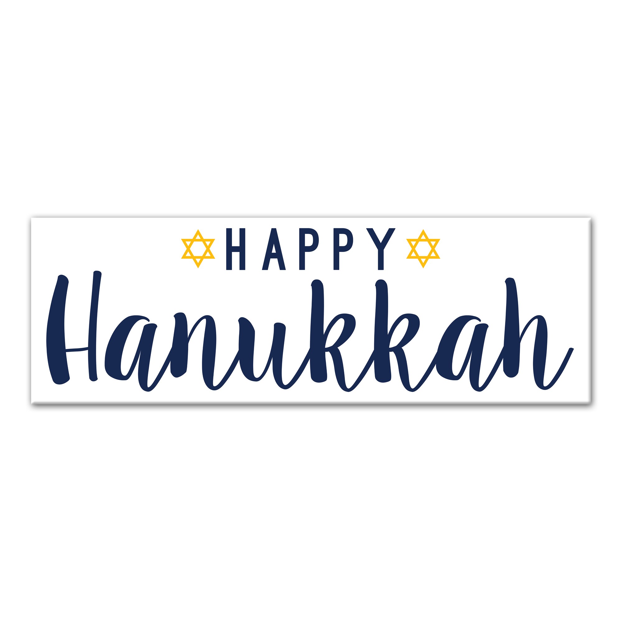 Happy  Hanukkah 12x36 Canvas Wall Art