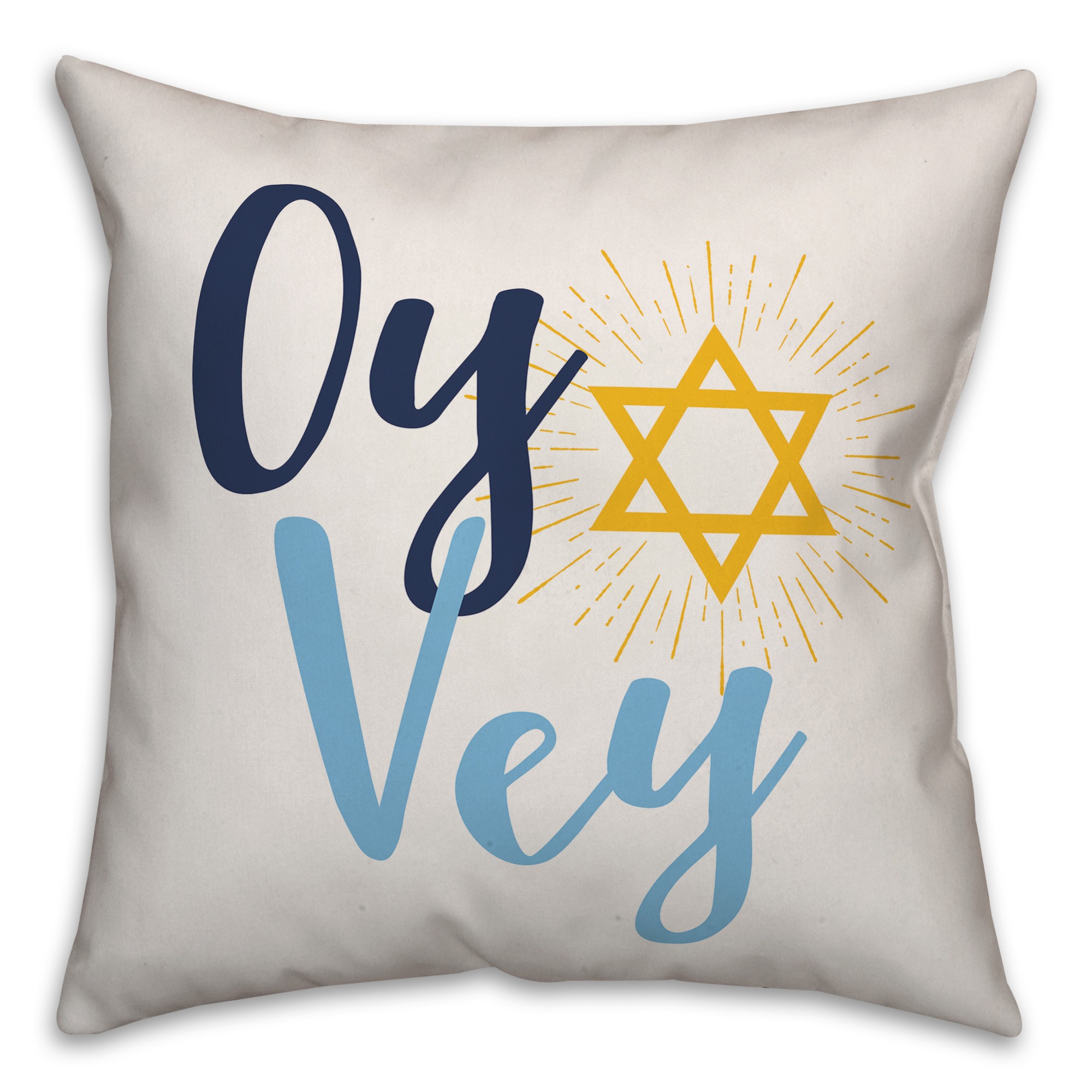 Oy Vey 18x18 Spun Poly Pillow