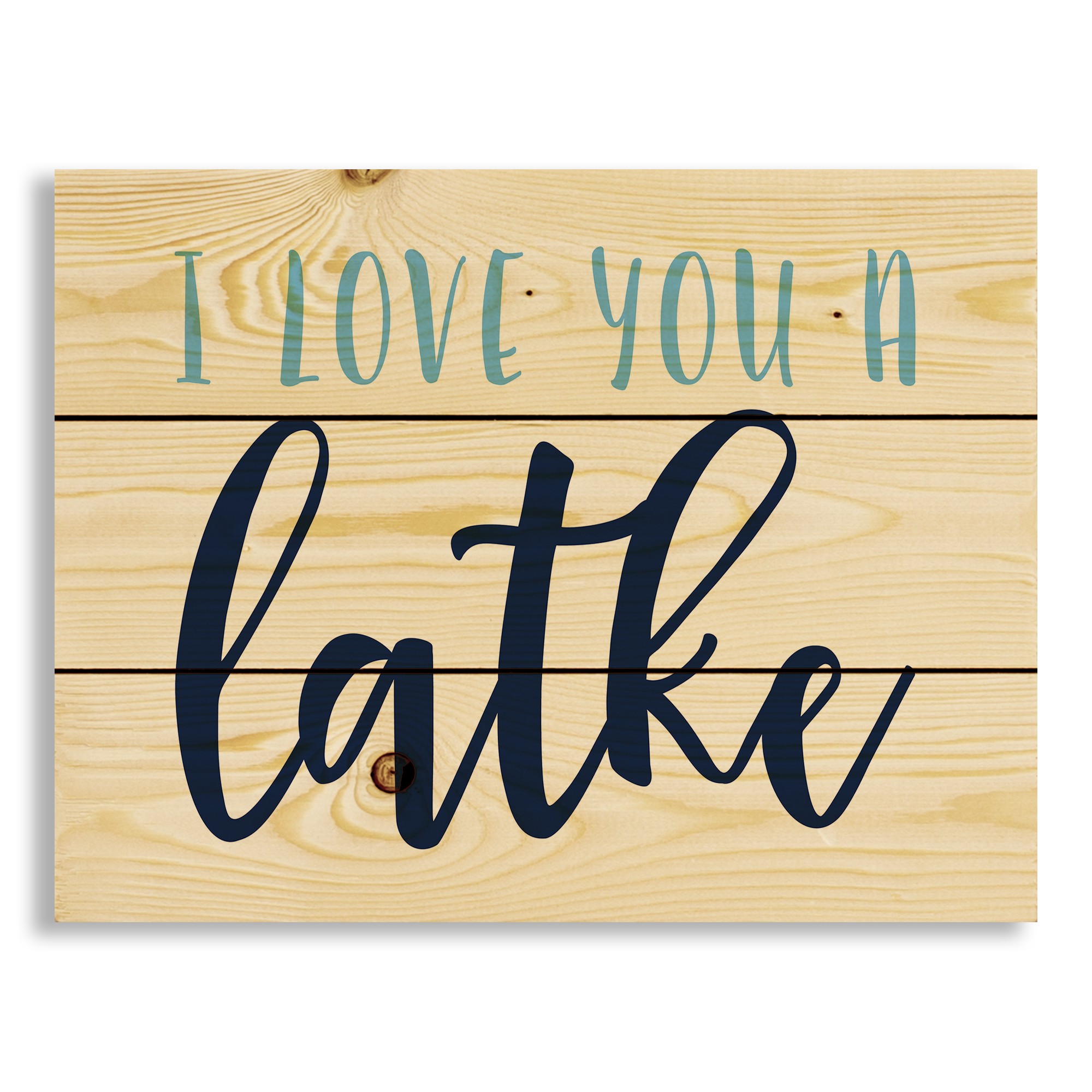 I Love You a Latke 14x10.5 Pallet Wood Art