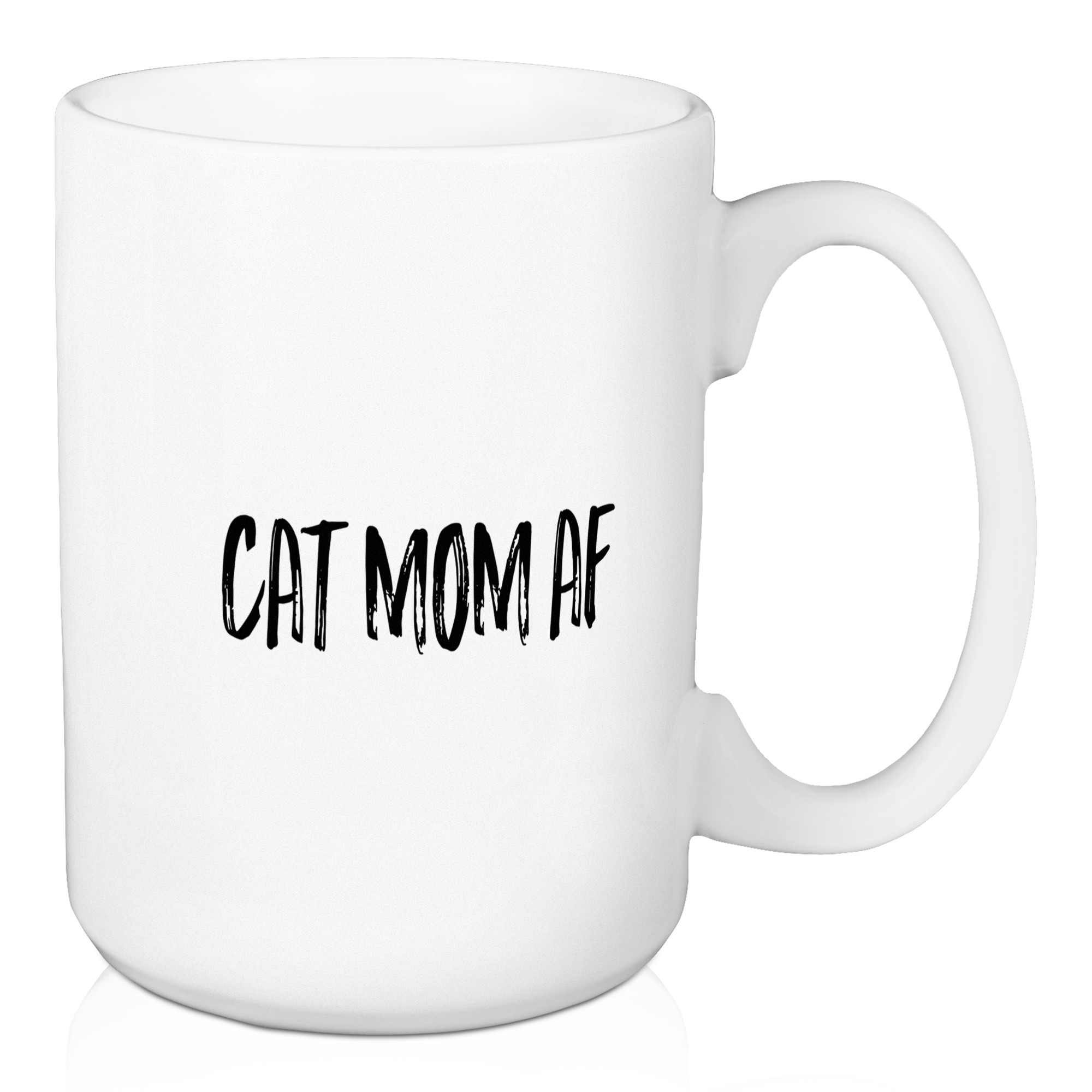 Cat Mom AF 15 oz Mug
