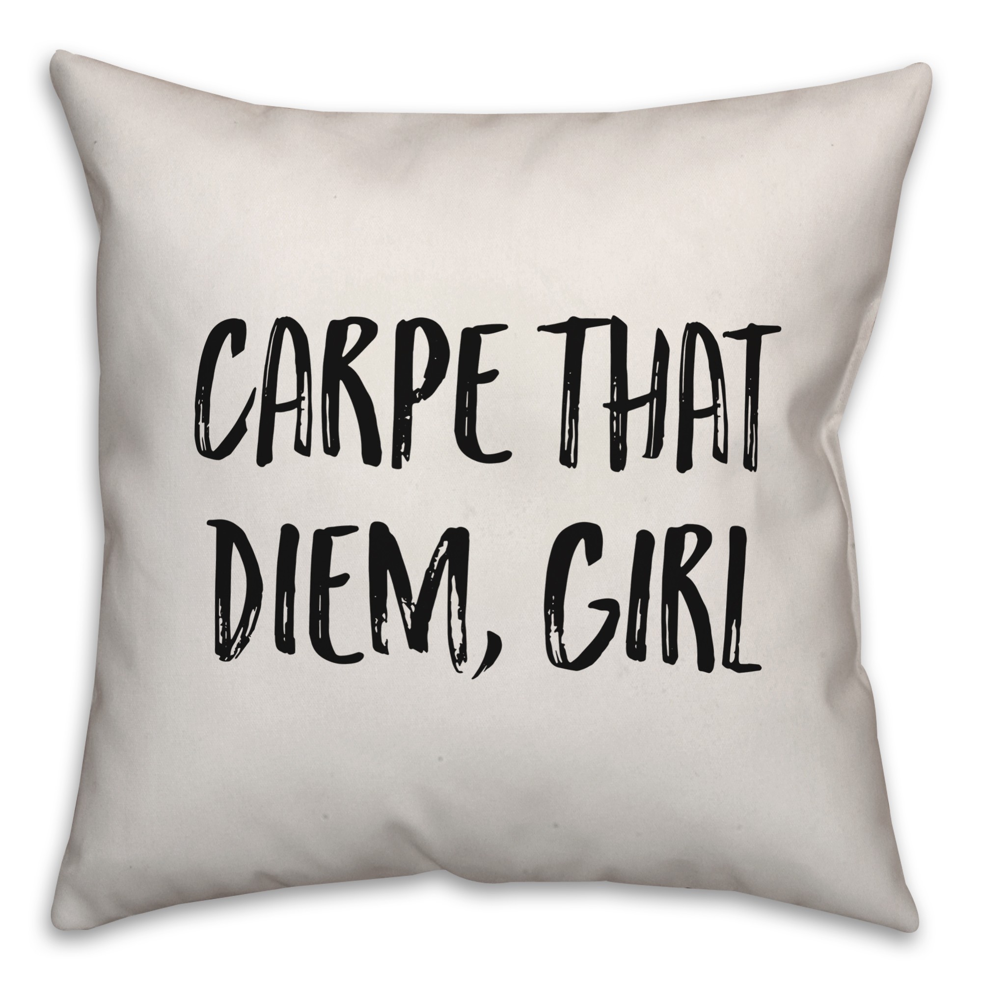 Carpe That Diem, Girl Pillow Cover