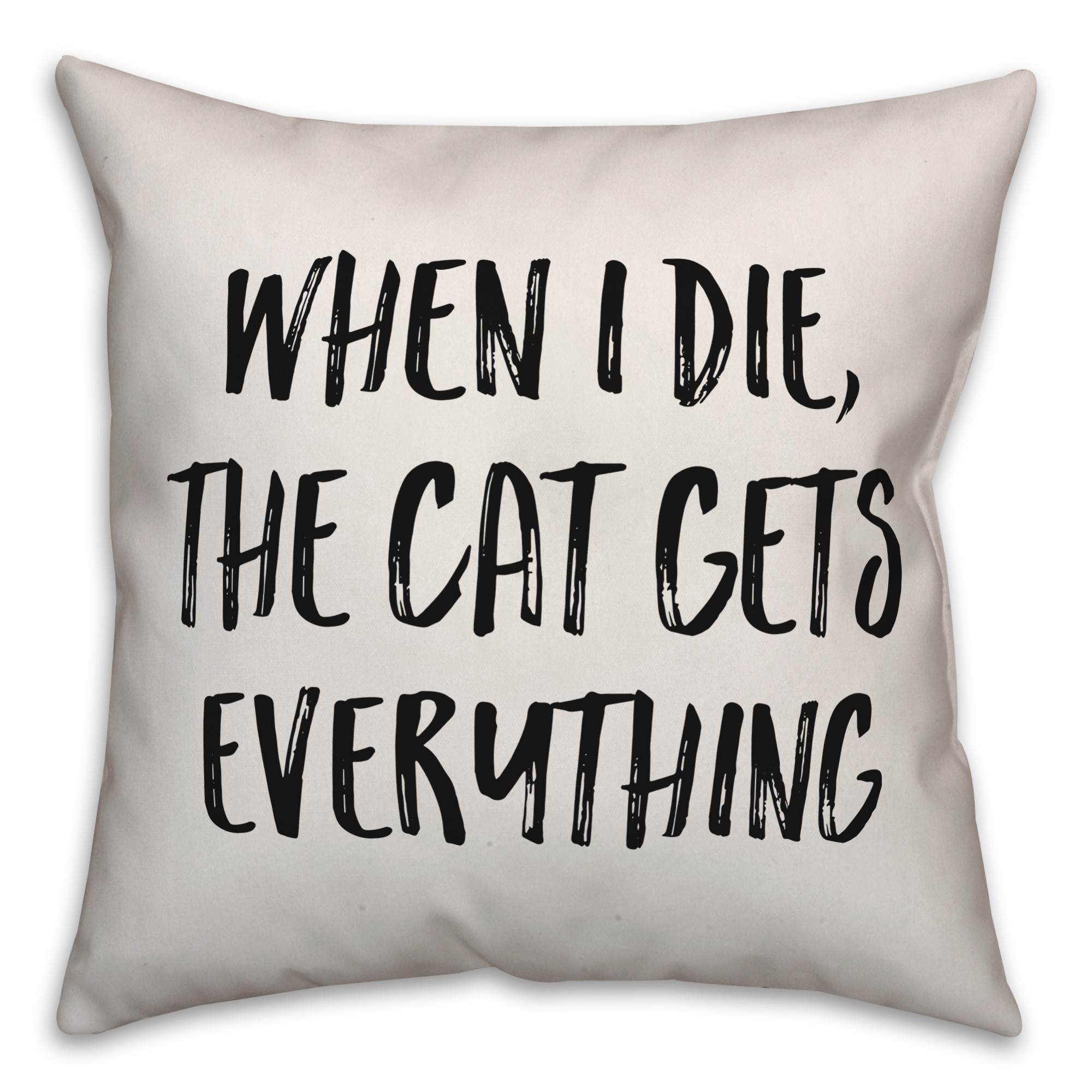 The Cat Gets Everything Pillow