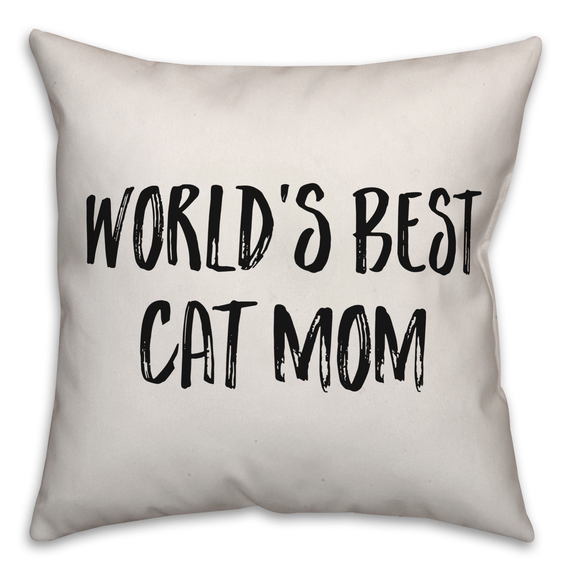World's Best Cat Mom Pillow